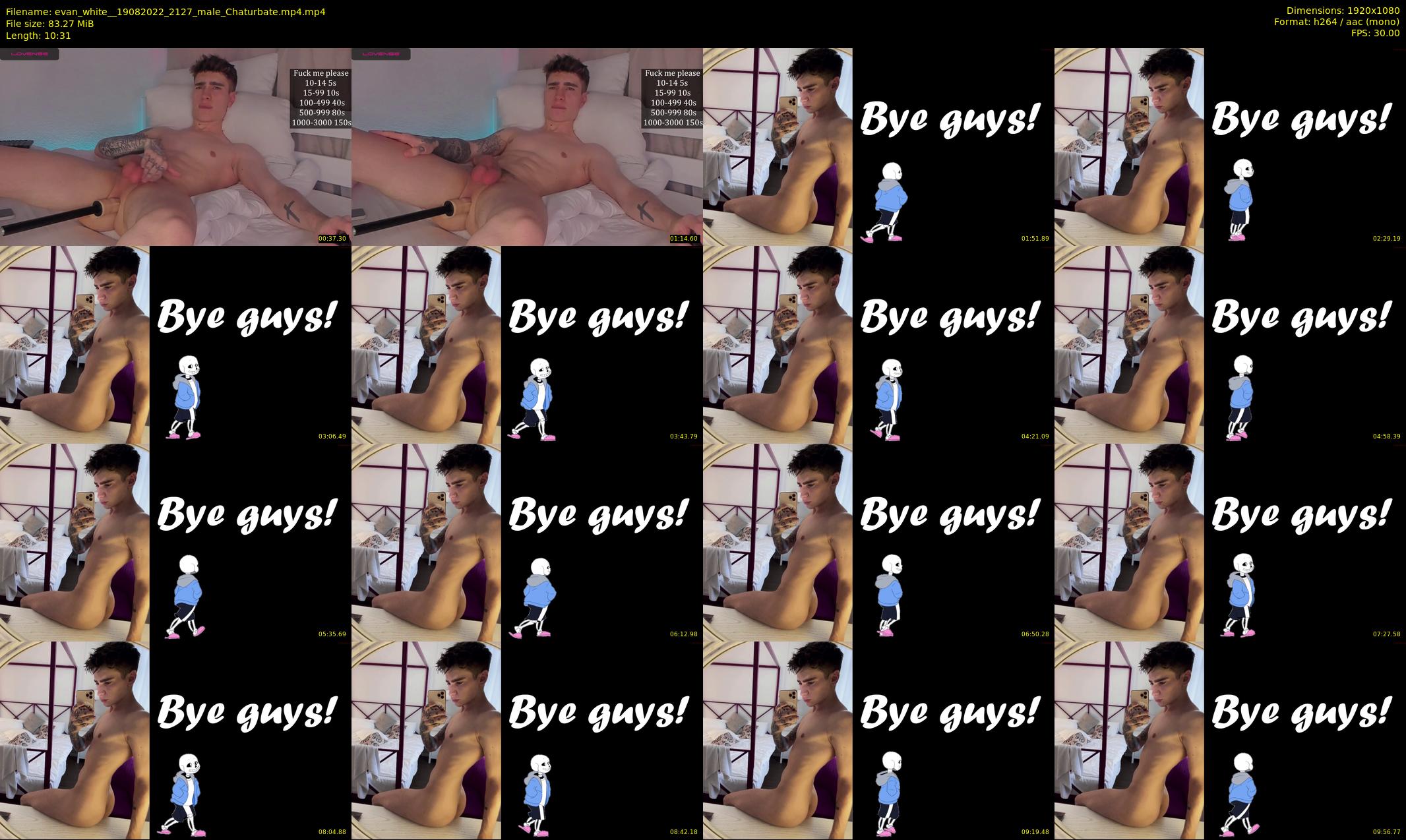 evan_white_ — 11 minute Chaturbate male cam show recording, 1080p, Aug 19, 2022