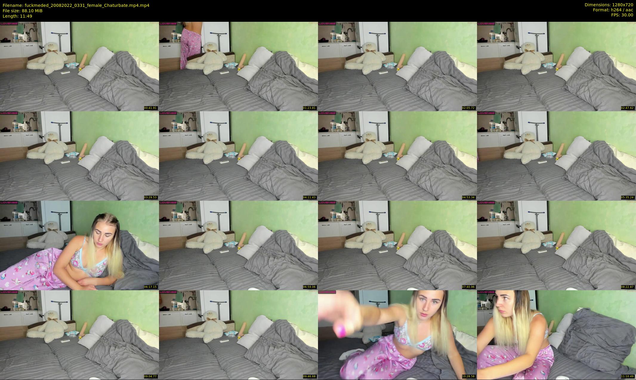 fuckmeded — 12 minute Chaturbate female cam show recording, 720p, Aug 20, 2022