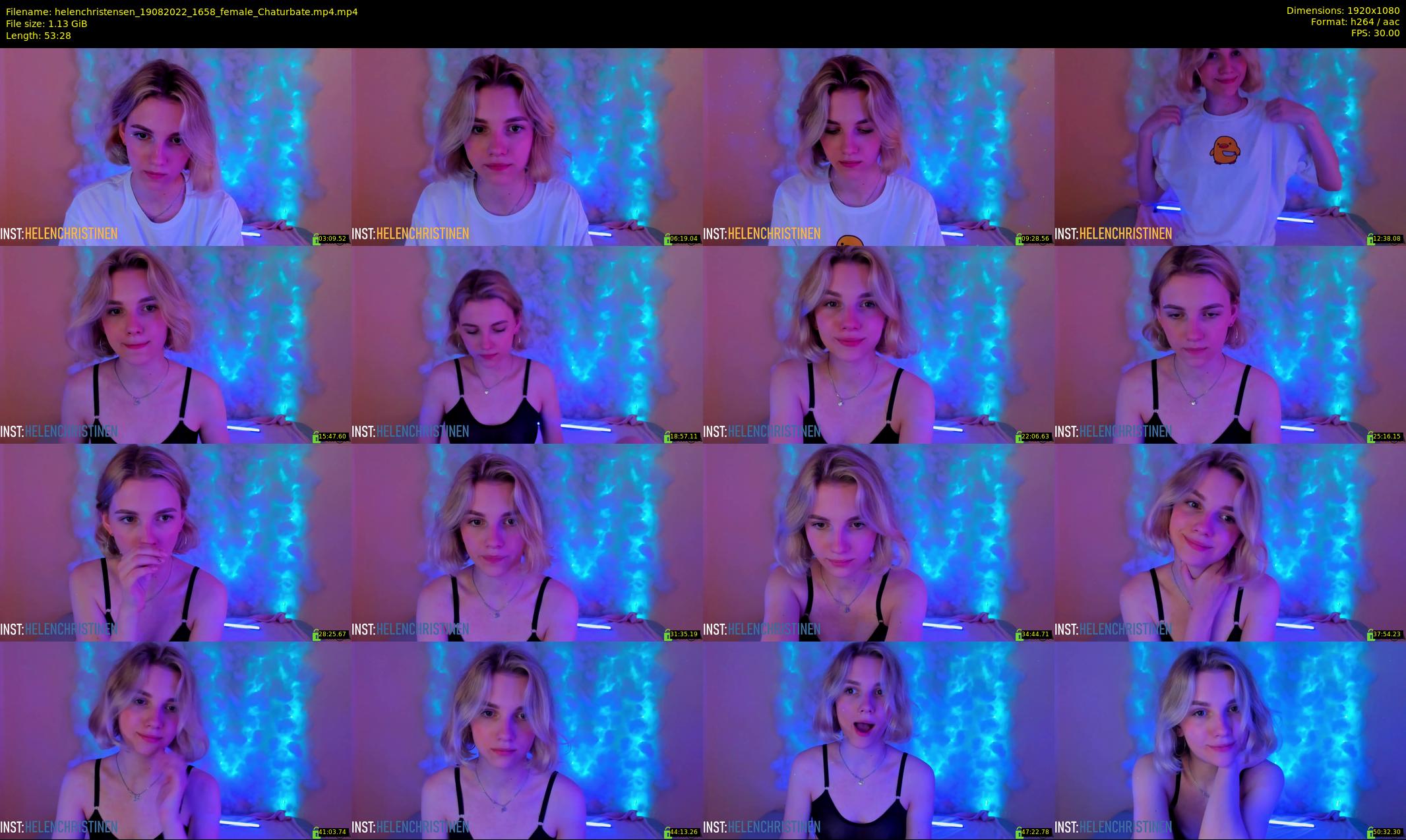 helenchristensen — 54 minute Chaturbate female cam show recording, 1080p, Aug 19, 2022