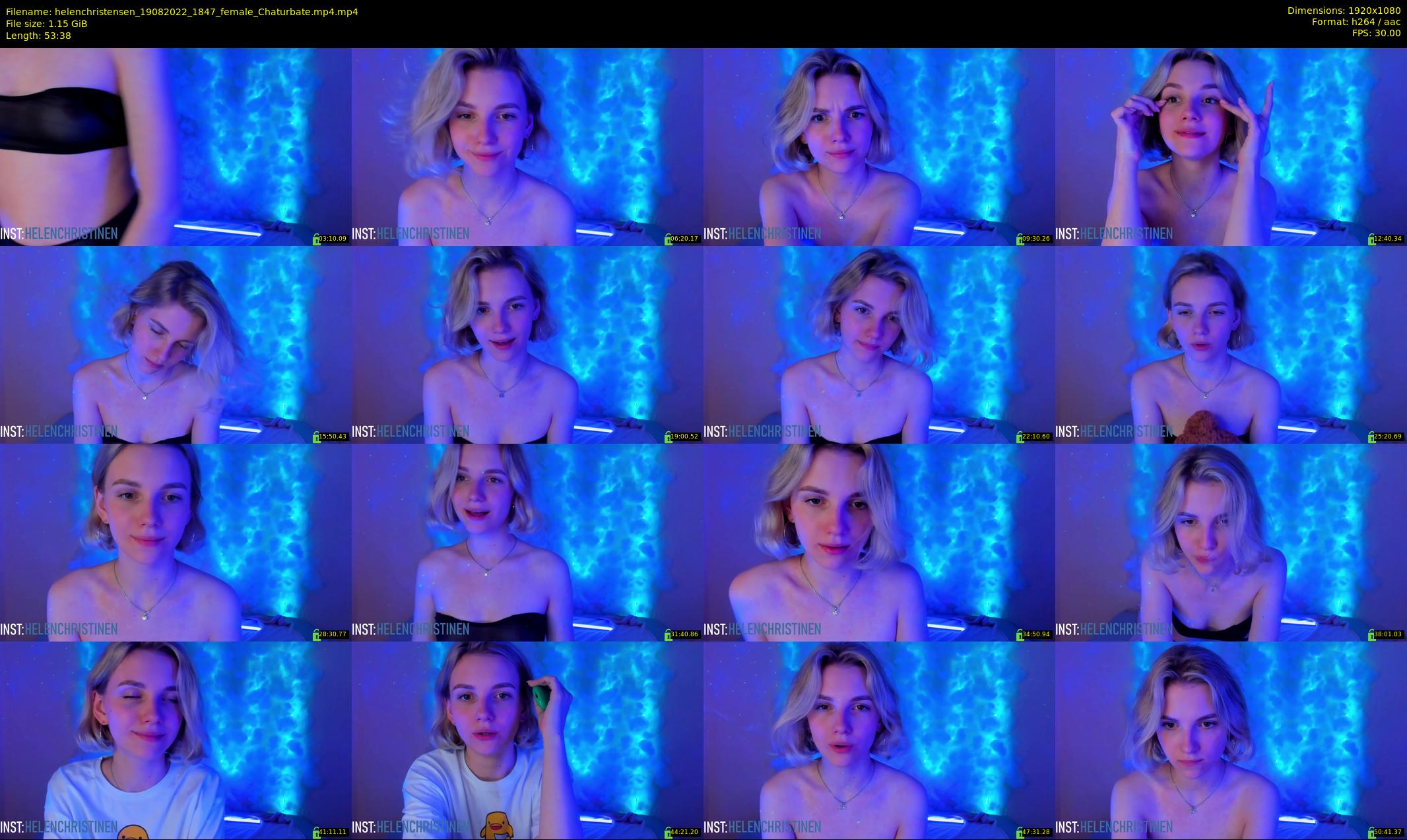 helenchristensen — 54 minute Chaturbate female cam show recording, 1080p, Aug 19, 2022