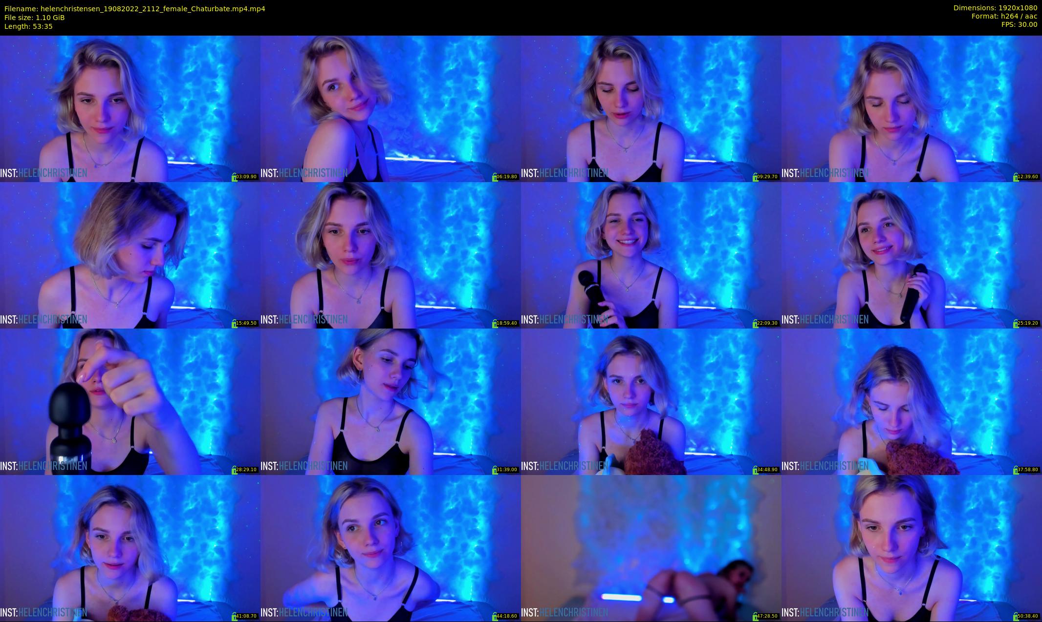 helenchristensen — 54 minute Chaturbate female cam show recording, 1080p, Aug 19, 2022