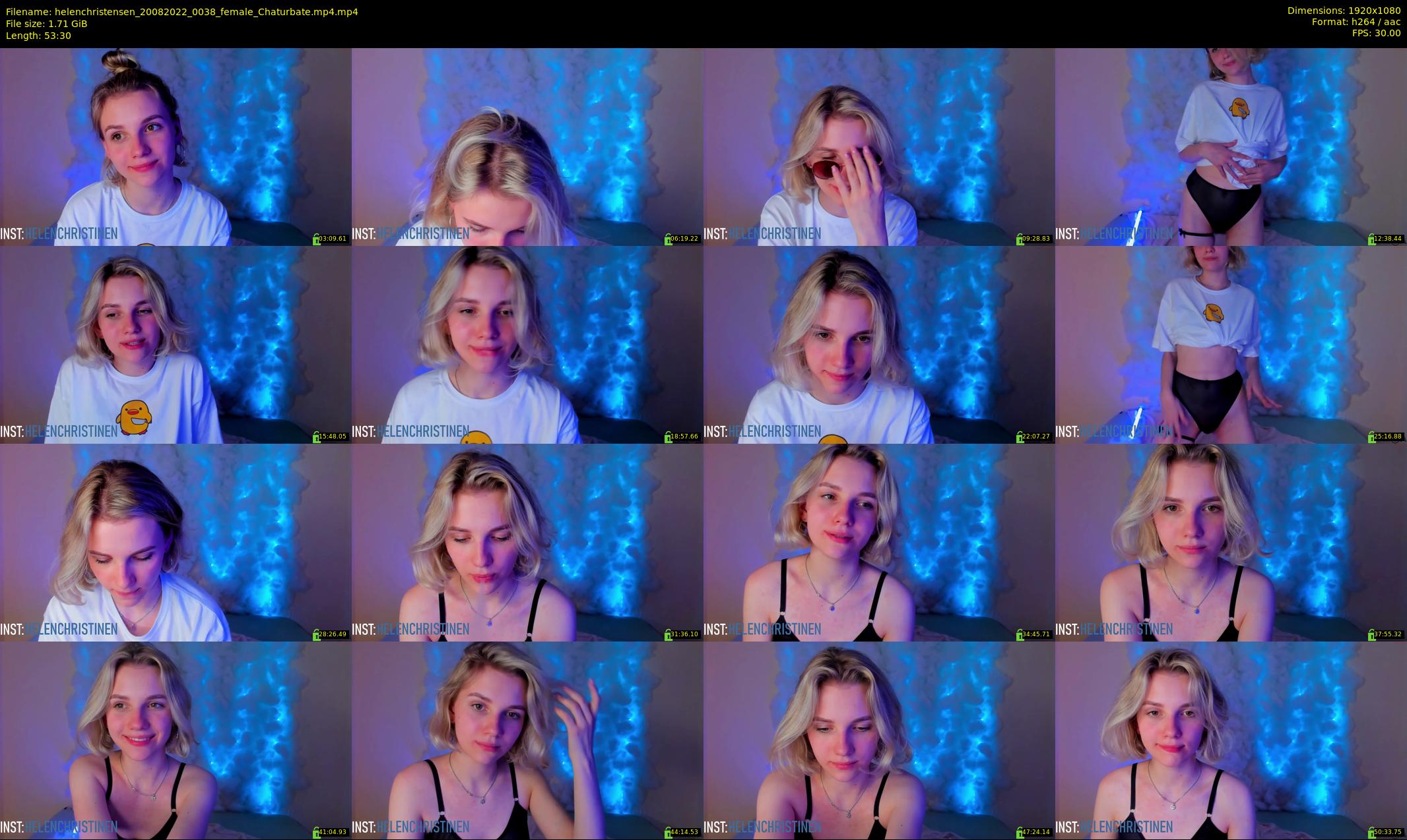 helenchristensen — 54 minute Chaturbate female cam show recording, 1080p, Aug 20, 2022
