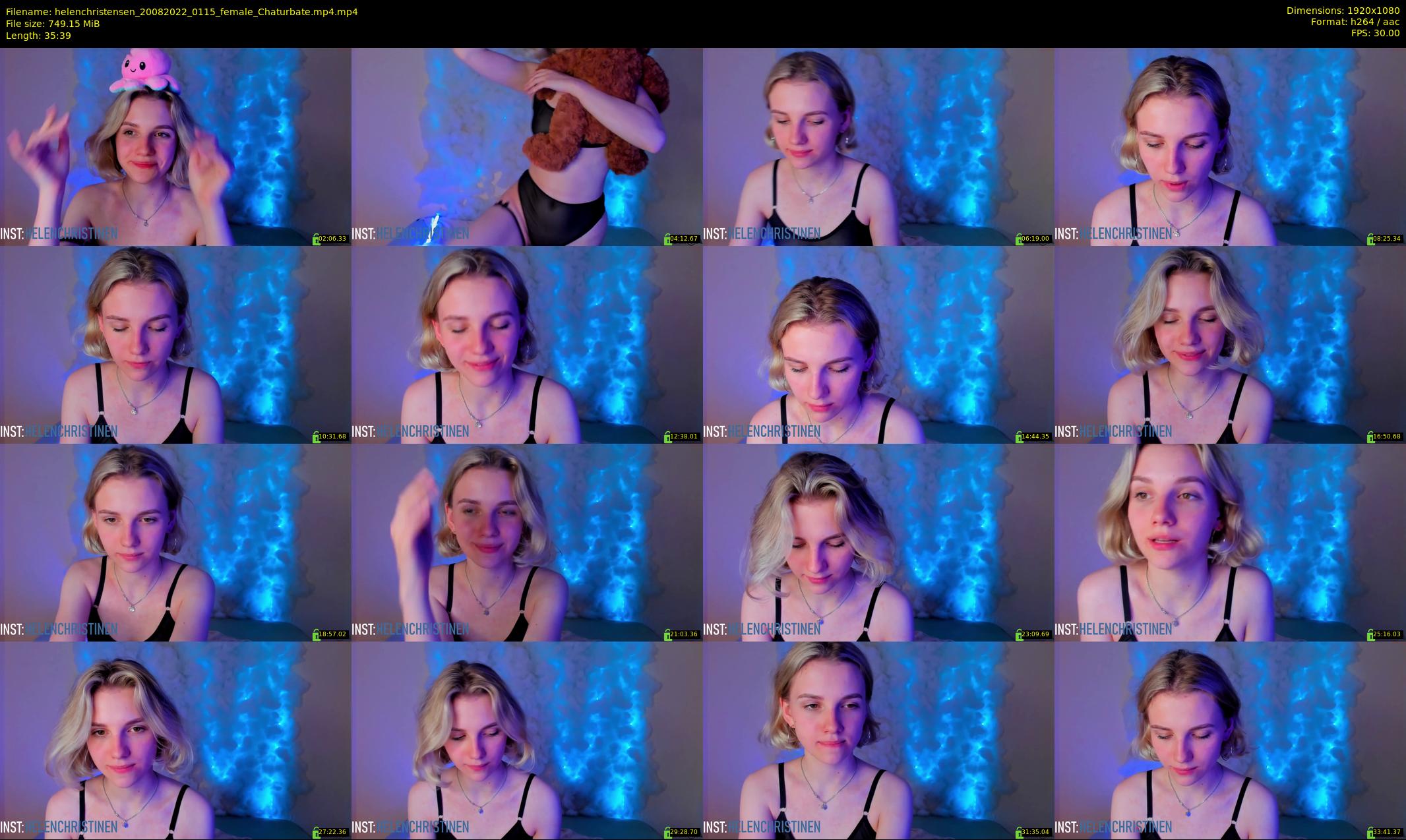 helenchristensen — 36 minute Chaturbate female cam show recording, 1080p, Aug 20, 2022