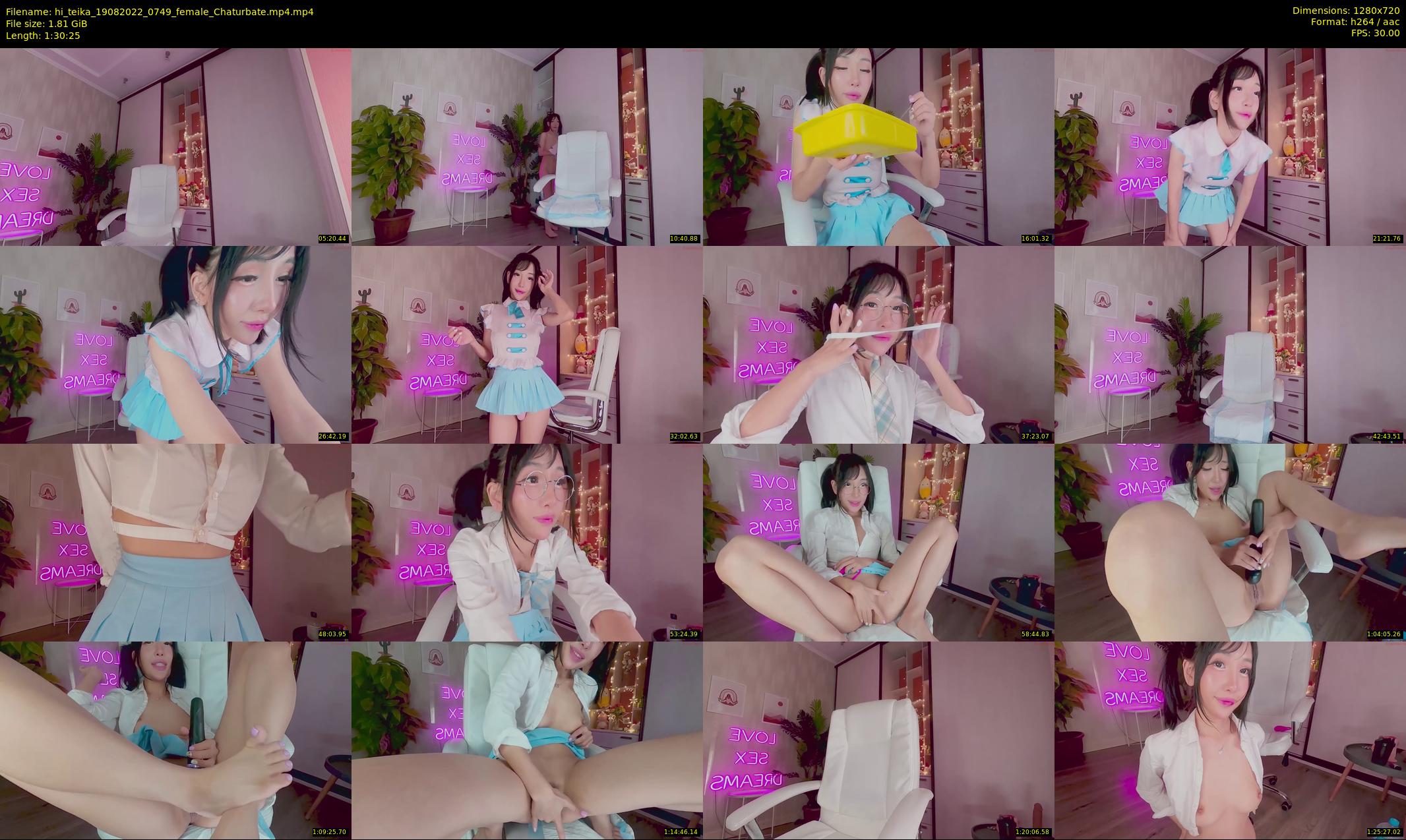 hi_teika — 91 minute Chaturbate female cam show recording, 720p, Aug 19, 2022
