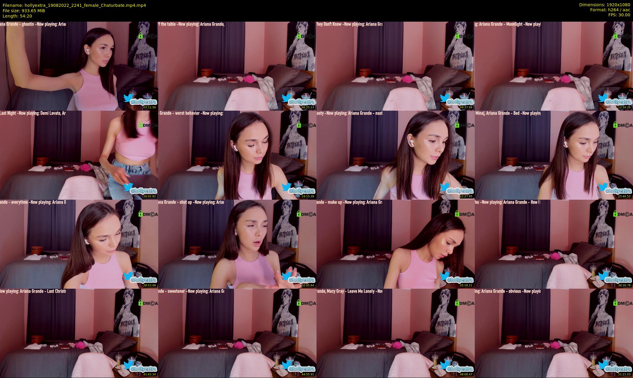 hollyextra — 55 minute Chaturbate female cam show recording, 1080p, Aug 19, 2022