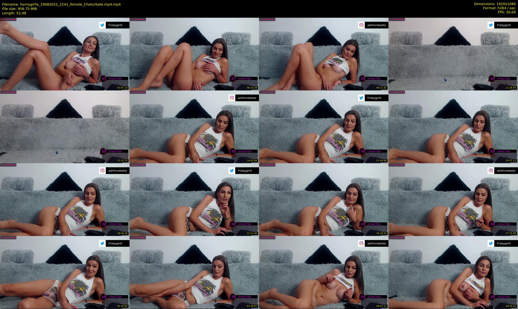 hornygirllx — 53 minute Chaturbate female cam show recording, 1080p, Aug 19, 2022