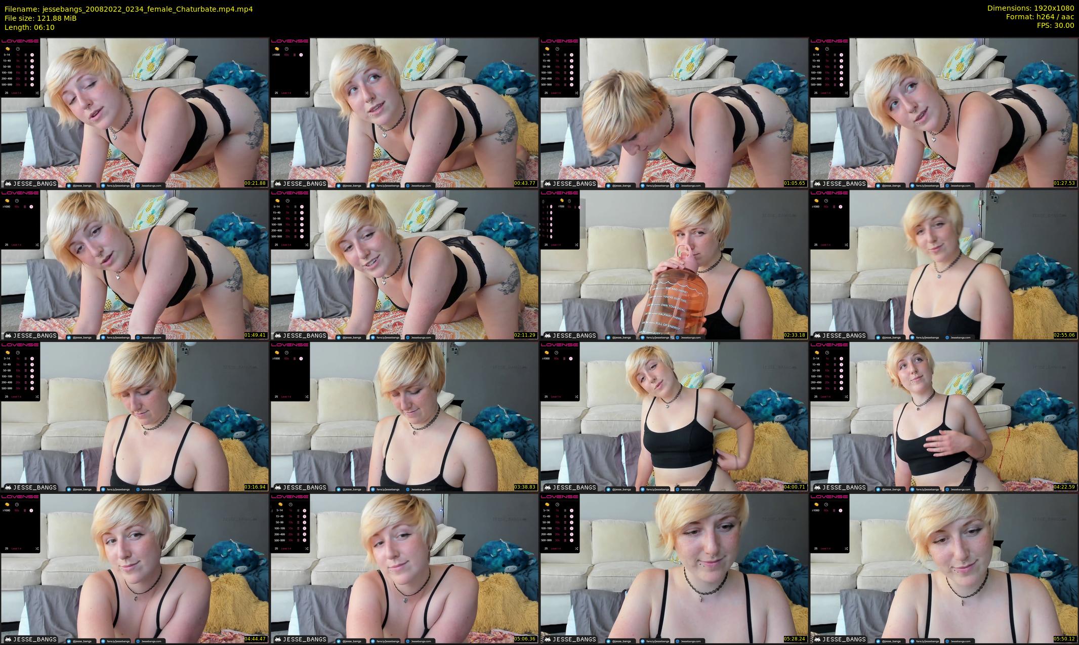 jessebangs — 7 minute Chaturbate female cam show recording, 1080p, Aug 20, 2022