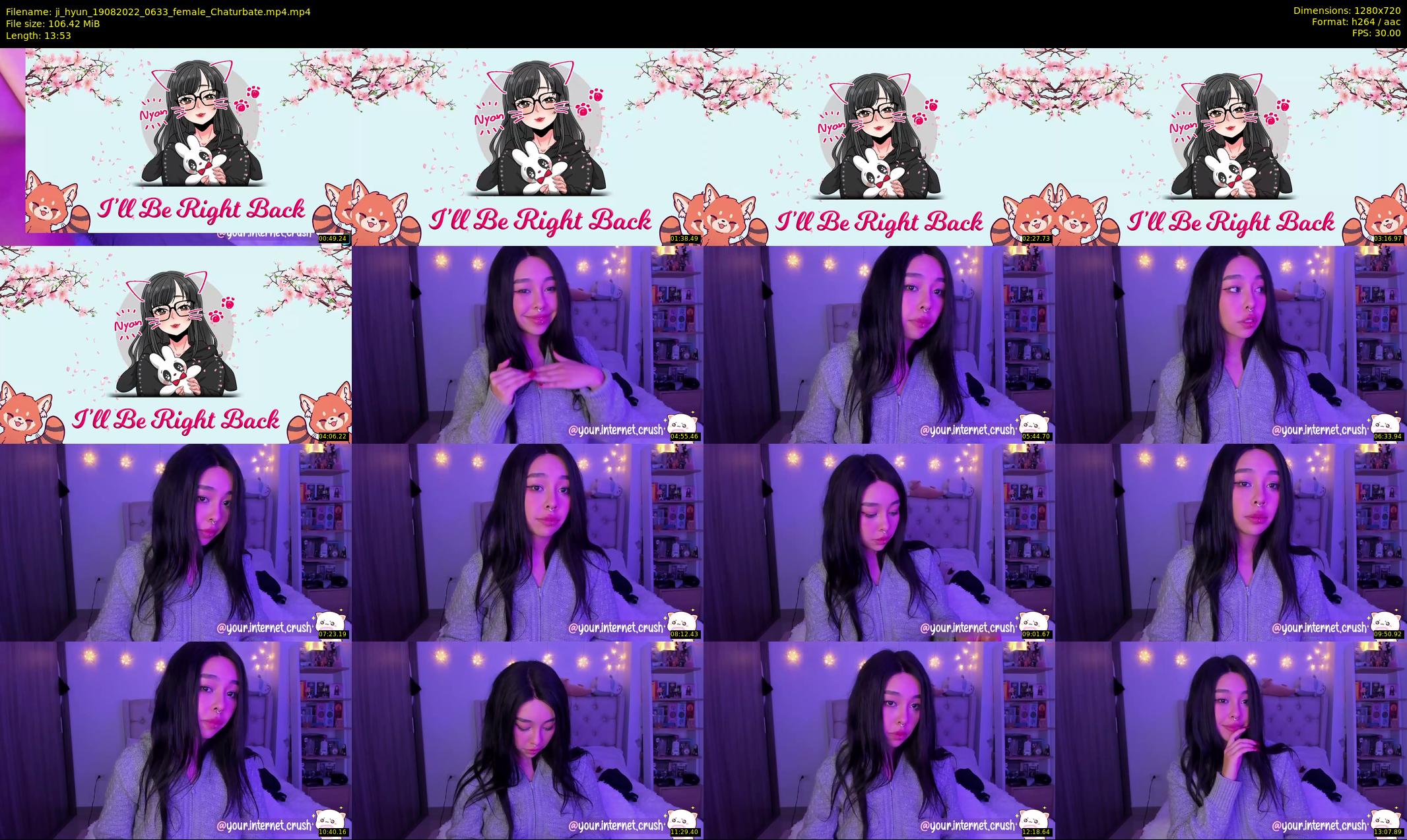 ji_hyun — 14 minute Chaturbate female cam show recording, 720p, Aug 19, 2022