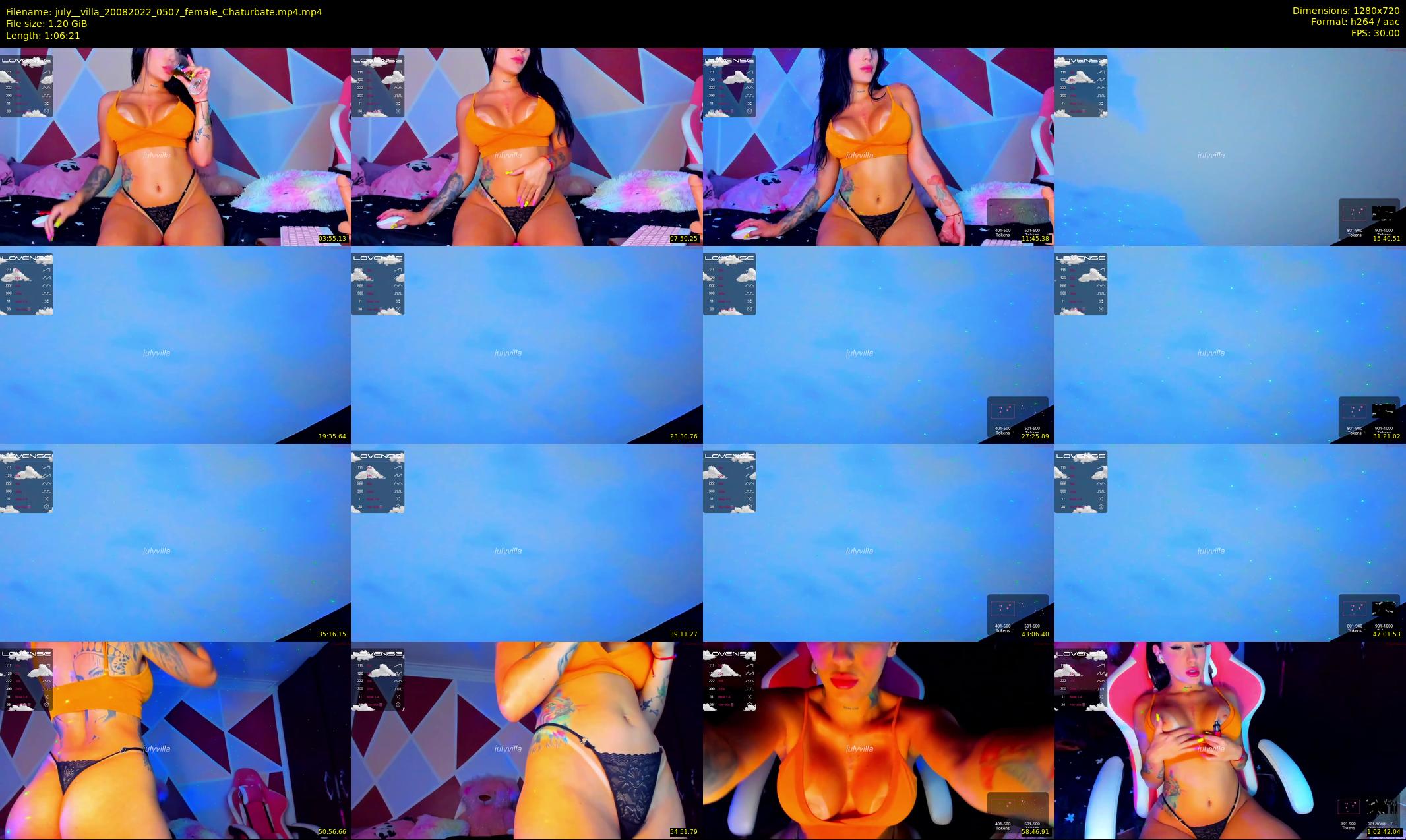 july__villa — 67 minute Chaturbate female cam show recording, 720p, Aug 20, 2022