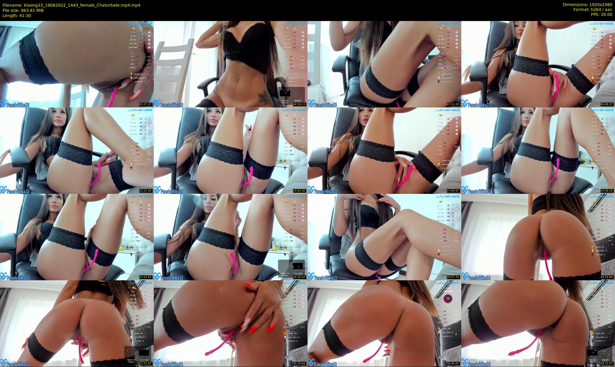 kissing33 — 42 minute Chaturbate female cam show recording, 1080p, Aug 19, 2022