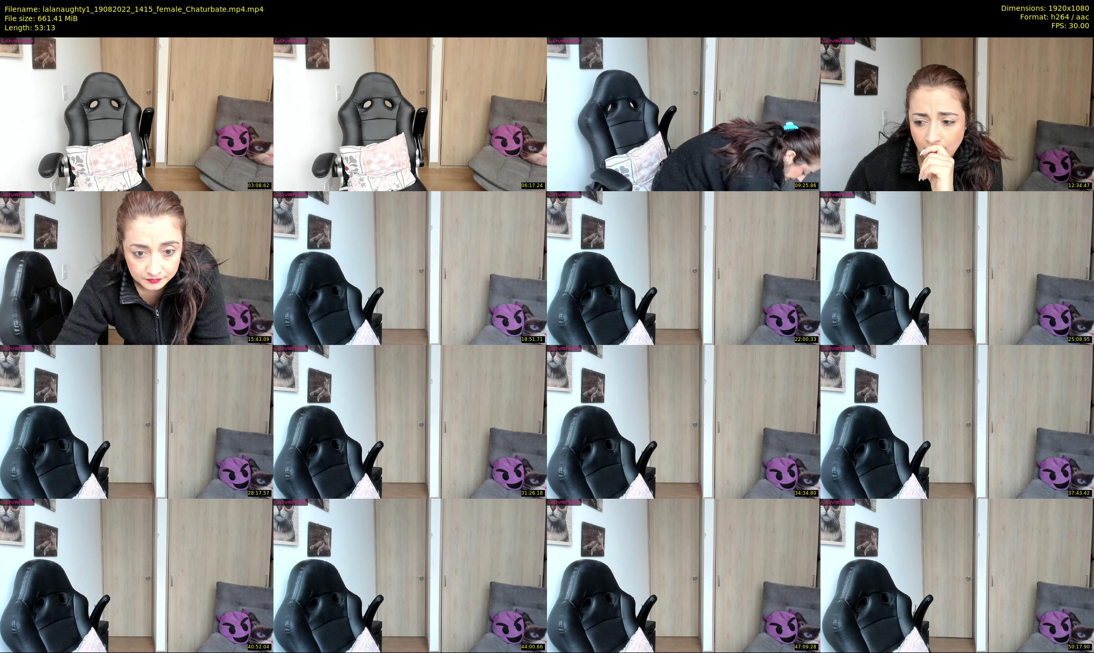 lalanaughty1 — 54 minute Chaturbate female cam show recording, 1080p, Aug 19, 2022