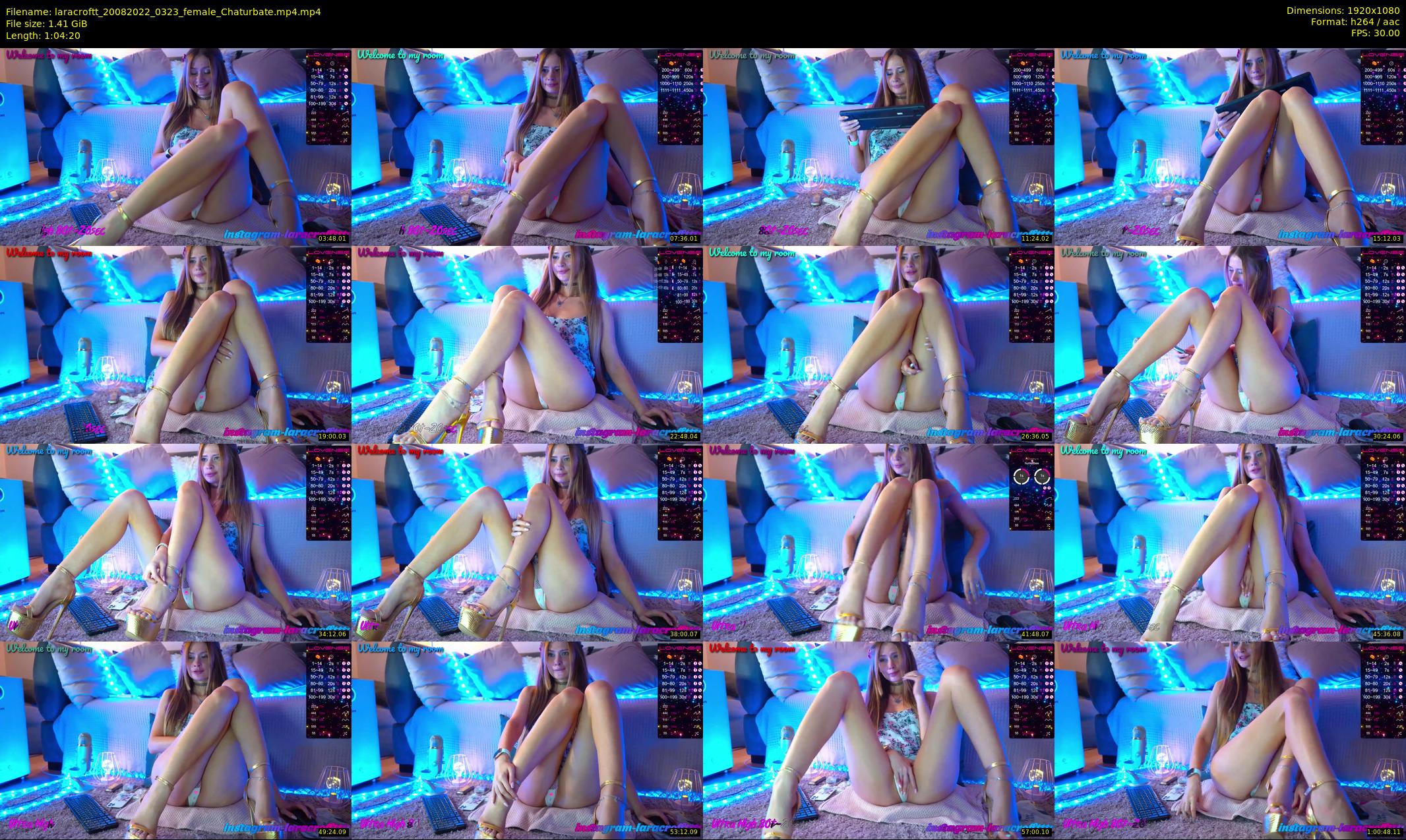 laracroftt — 65 minute Chaturbate female cam show recording, 1080p, Aug 20, 2022