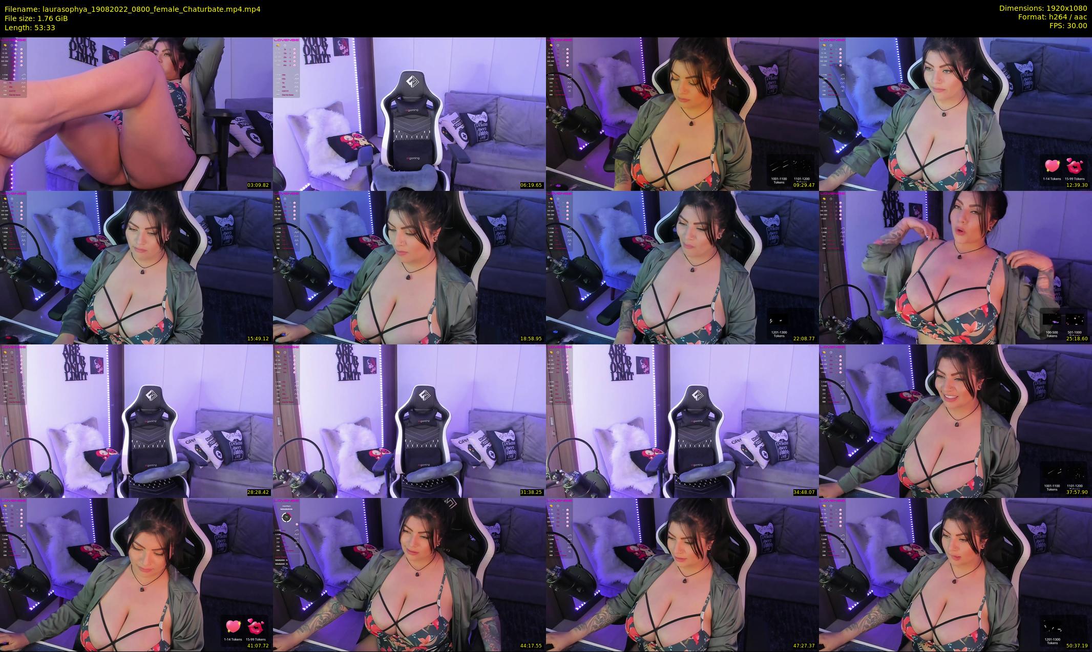 laurasophya — 54 minute Chaturbate female cam show recording, 1080p, Aug 19, 2022