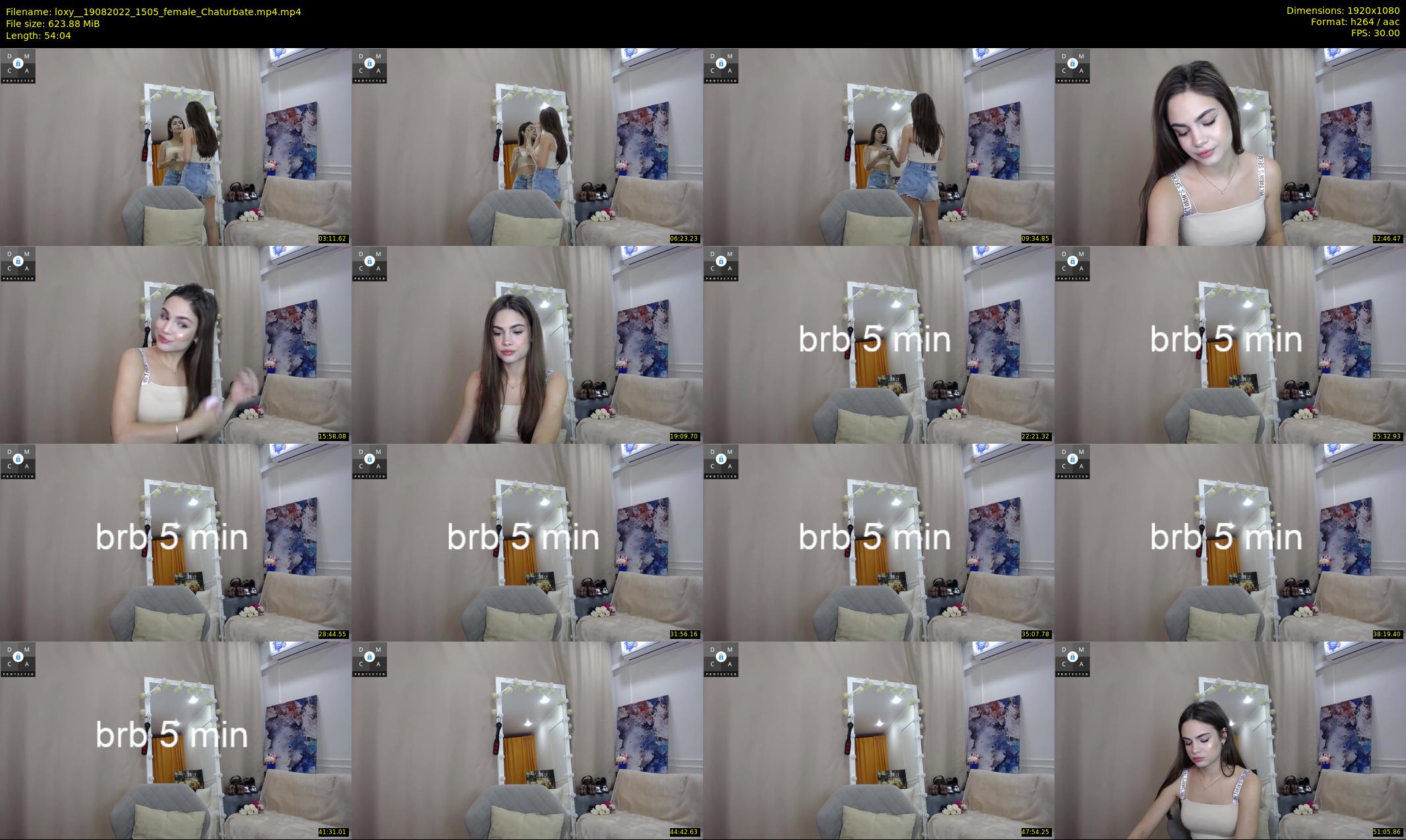 loxy_ — 55 minute Chaturbate female cam show recording, 1080p, Aug 19, 2022