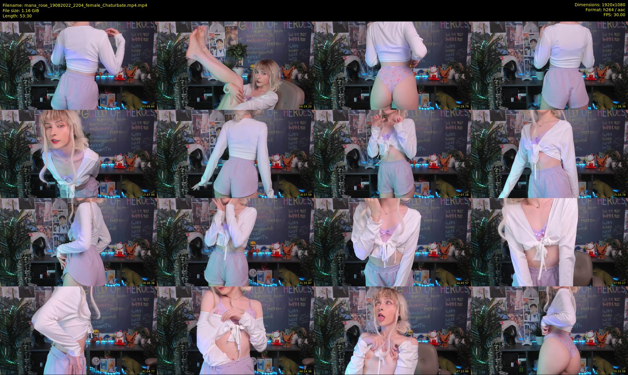 mana_rose — 54 minute Chaturbate female cam show recording, 1080p, Aug 19, 2022