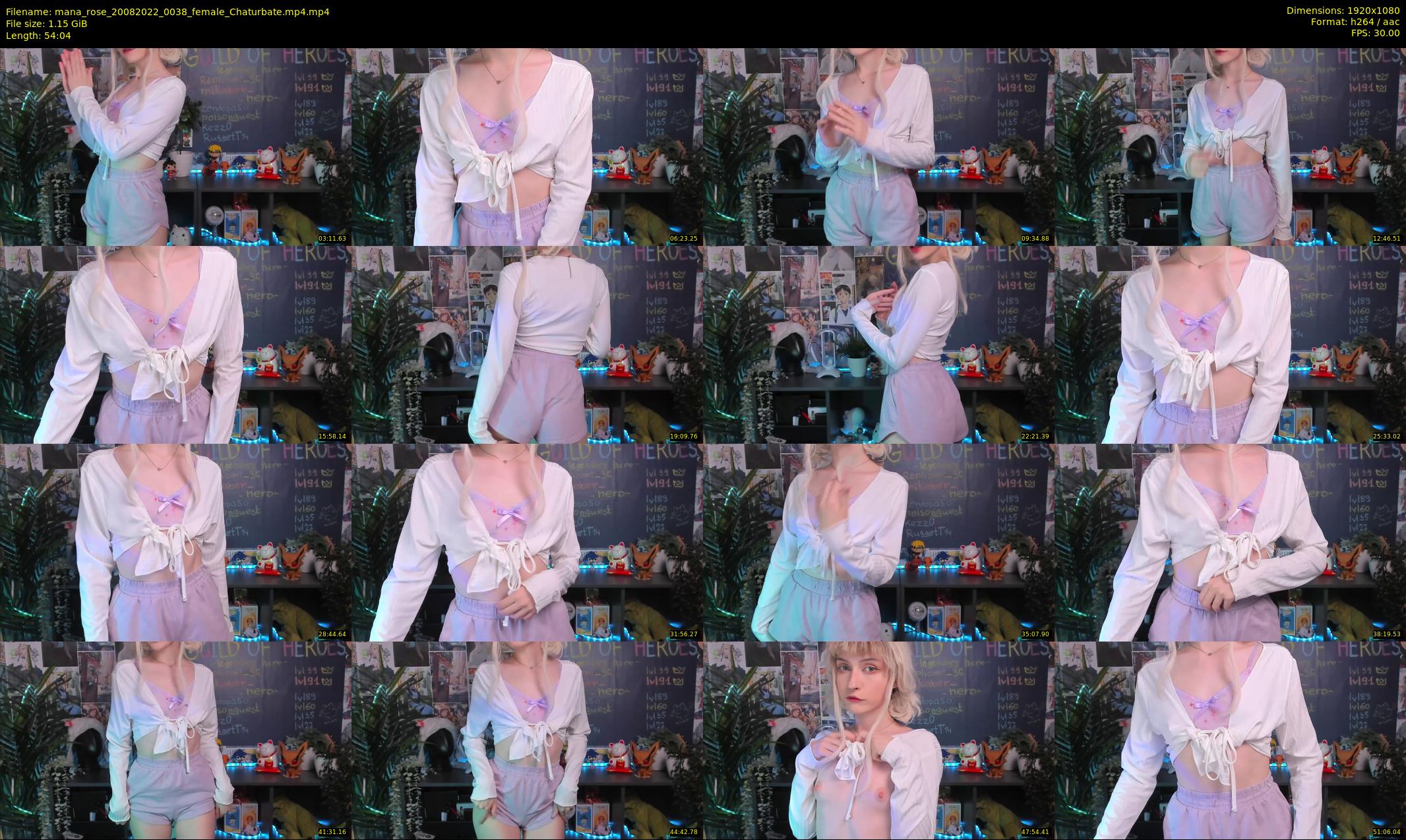 mana_rose — 55 minute Chaturbate female cam show recording, 1080p, Aug 20, 2022