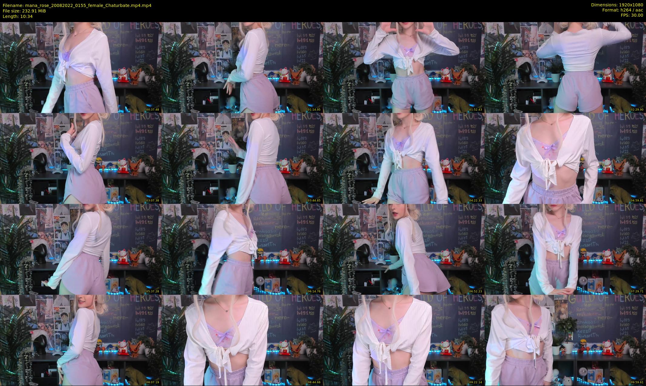 mana_rose — 11 minute Chaturbate female cam show recording, 1080p, Aug 20, 2022