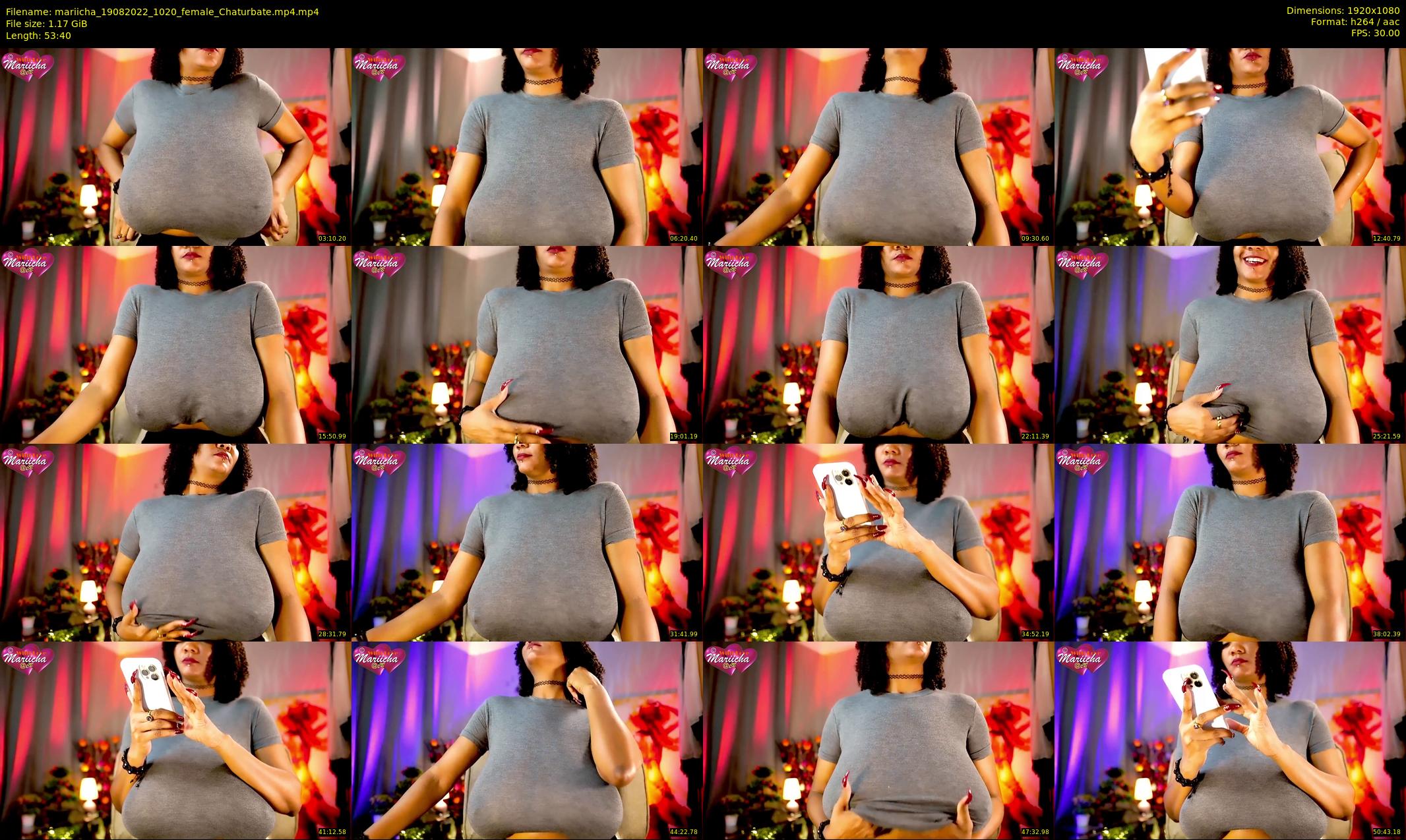mariicha — 54 minute Chaturbate female cam show recording, 1080p, Aug 19, 2022