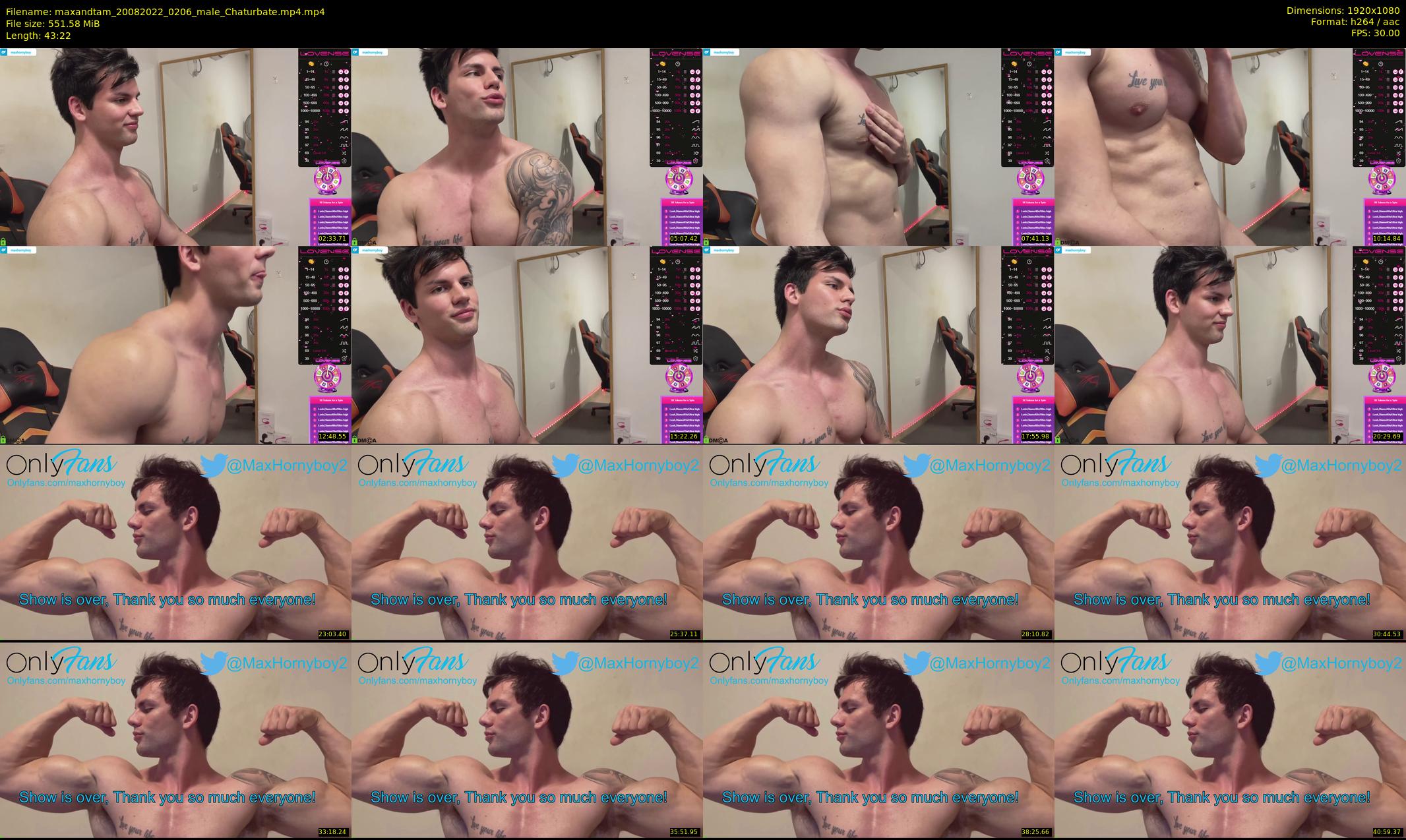 maxandtam — 44 minute Chaturbate couple cam show recording, 1080p, Aug 20, 2022