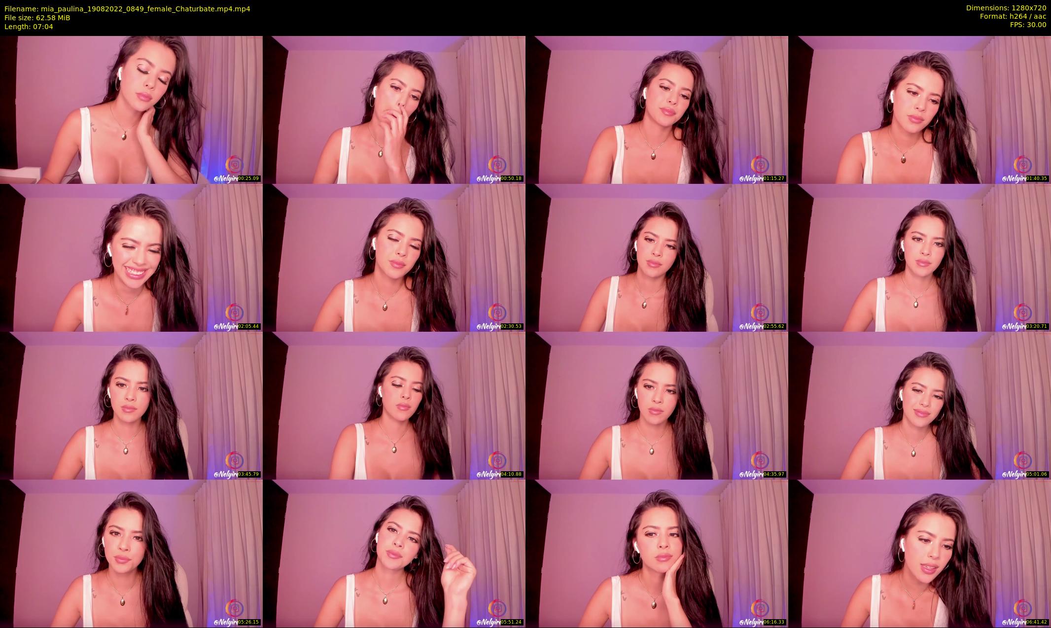 mia_paulina — 8 minute Chaturbate female cam show recording, 720p, Aug 19, 2022