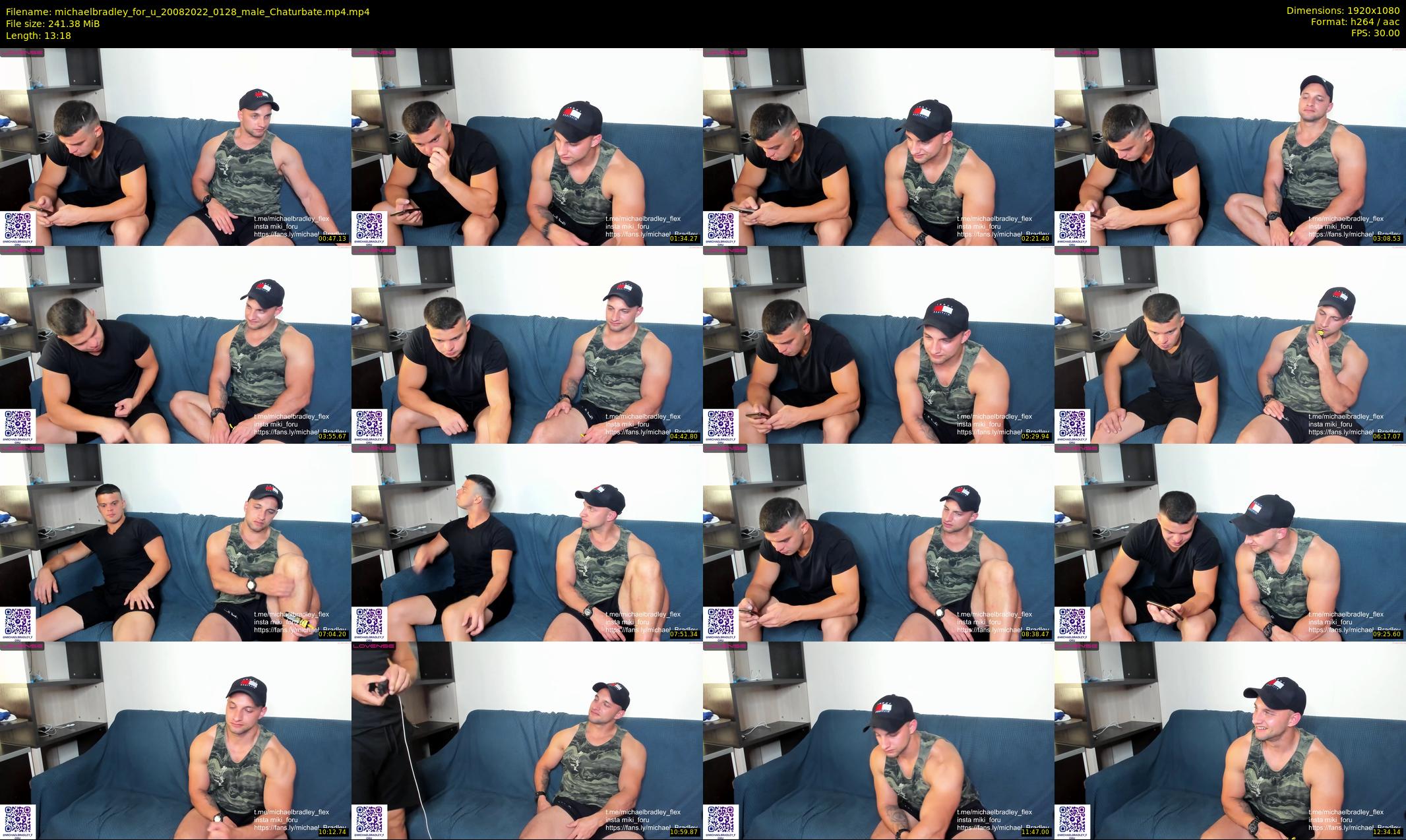 michaelbradley_for_u — 14 minute Chaturbate male cam show recording, 1080p, Aug 20, 2022