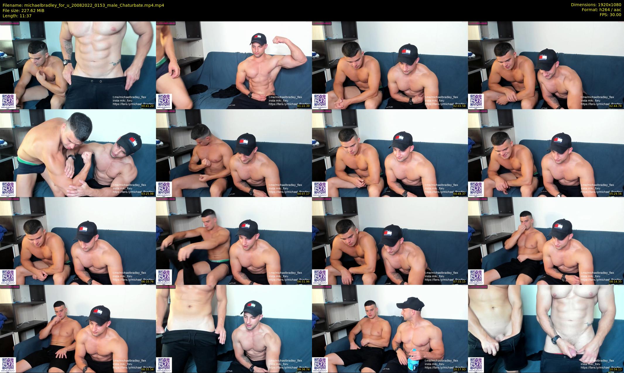 michaelbradley_for_u — 12 minute Chaturbate male cam show recording, 1080p, Aug 20, 2022