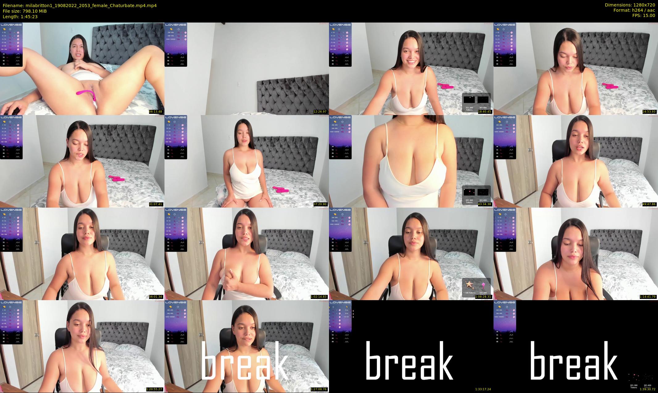 milabritton1 — 106 minute Chaturbate female cam show recording, 720p, Aug 19, 2022