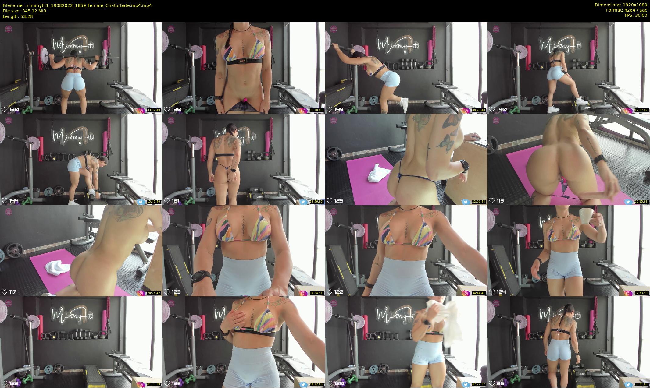 mimmyfit1 — 54 minute Chaturbate female cam show recording, 1080p, Aug 19, 2022