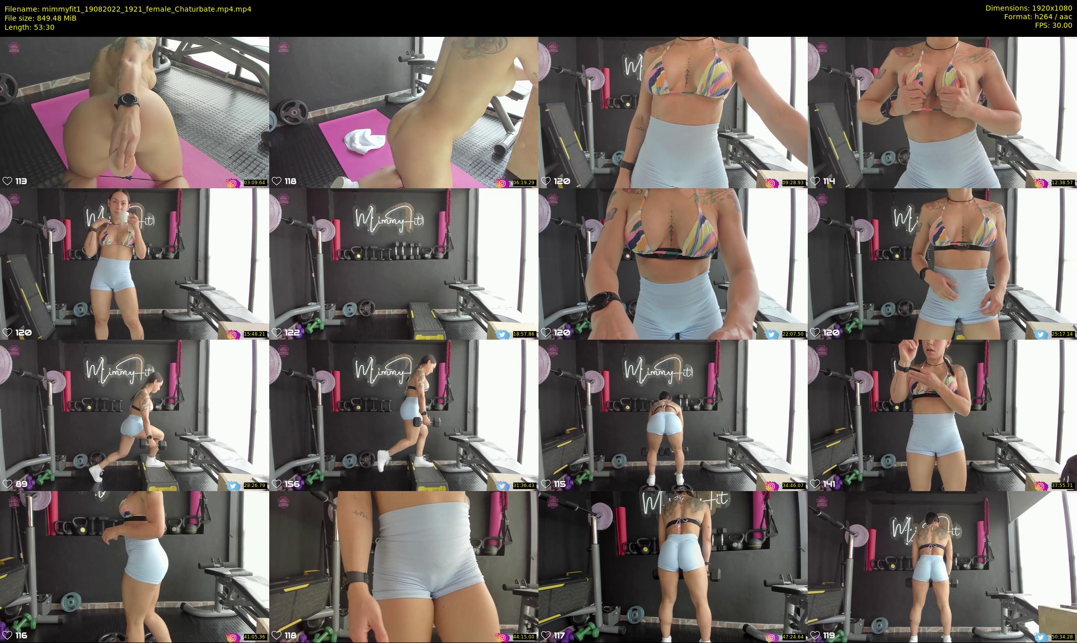 mimmyfit1 — 54 minute Chaturbate female cam show recording, 1080p, Aug 19, 2022