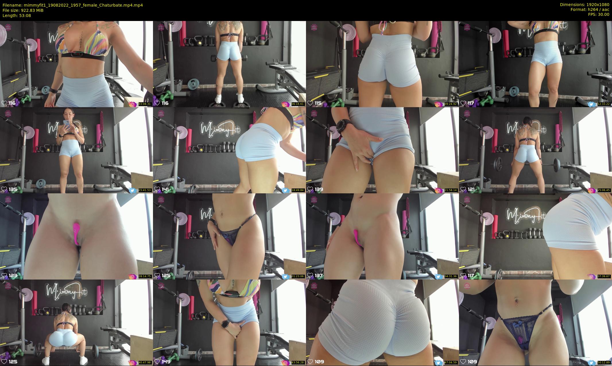mimmyfit1 — 54 minute Chaturbate female cam show recording, 1080p, Aug 19, 2022