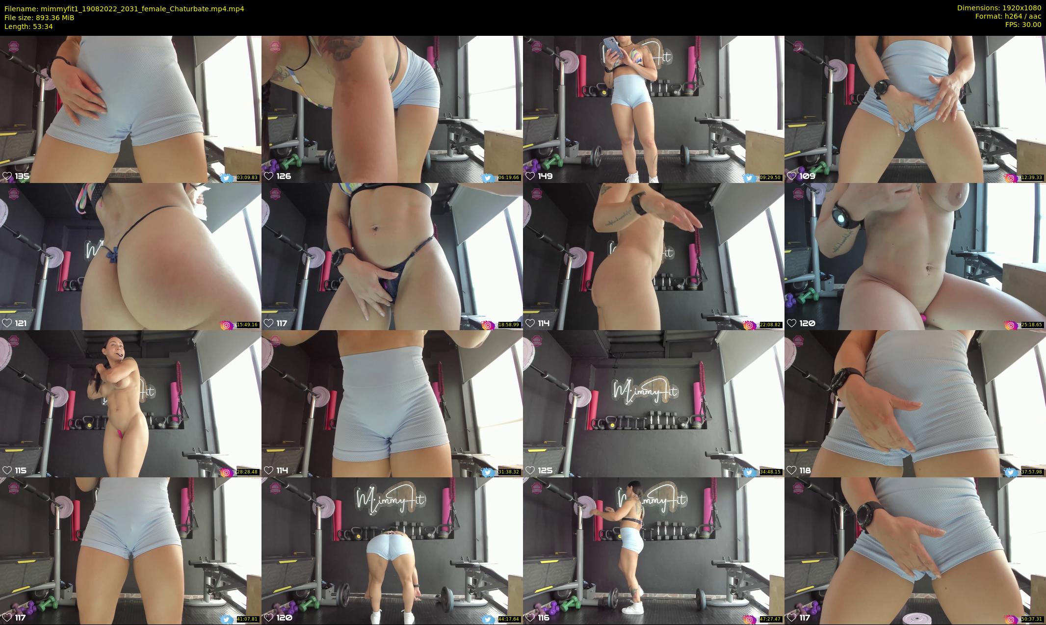 mimmyfit1 — 54 minute Chaturbate female cam show recording, 1080p, Aug 19, 2022