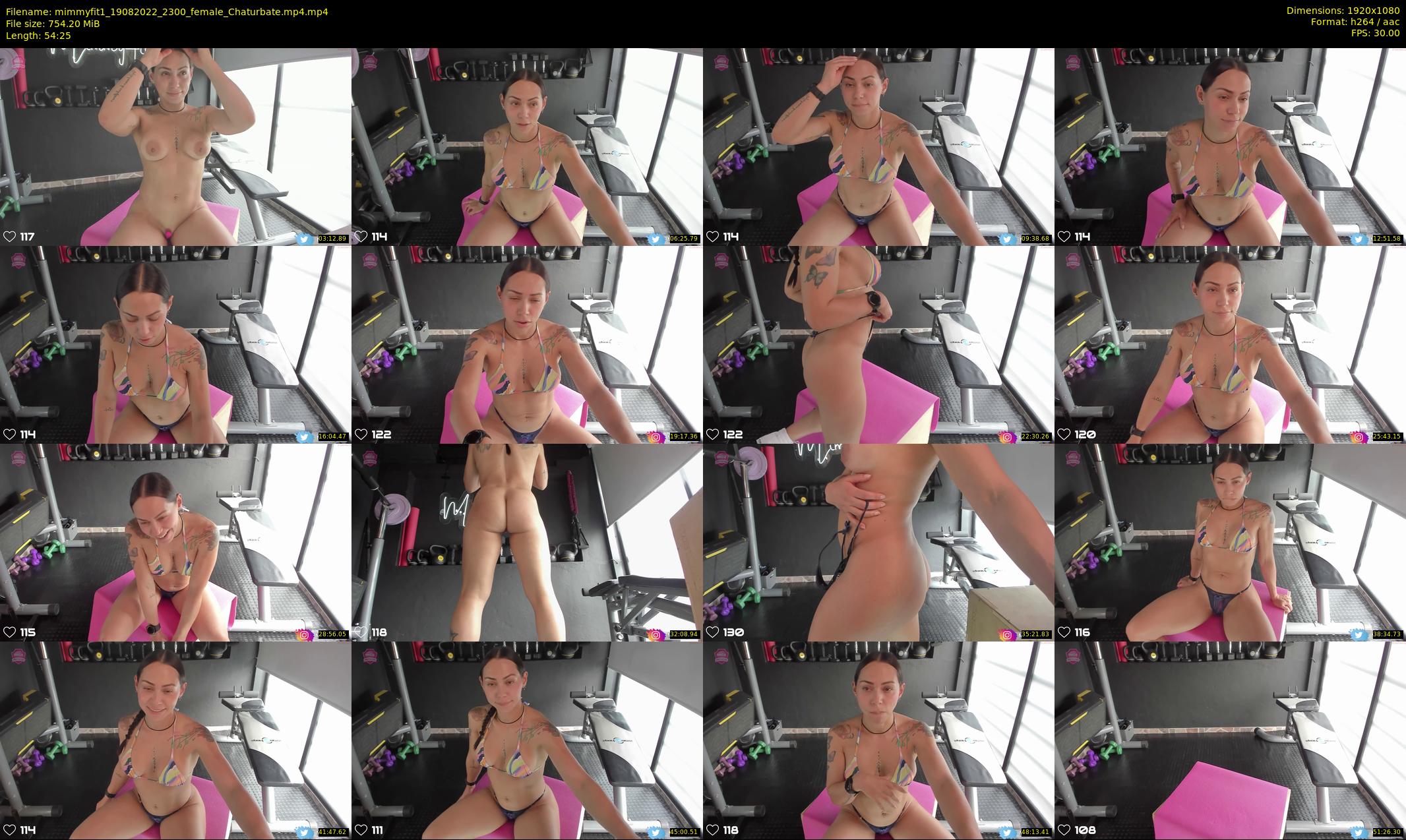 mimmyfit1 — 55 minute Chaturbate female cam show recording, 1080p, Aug 19, 2022