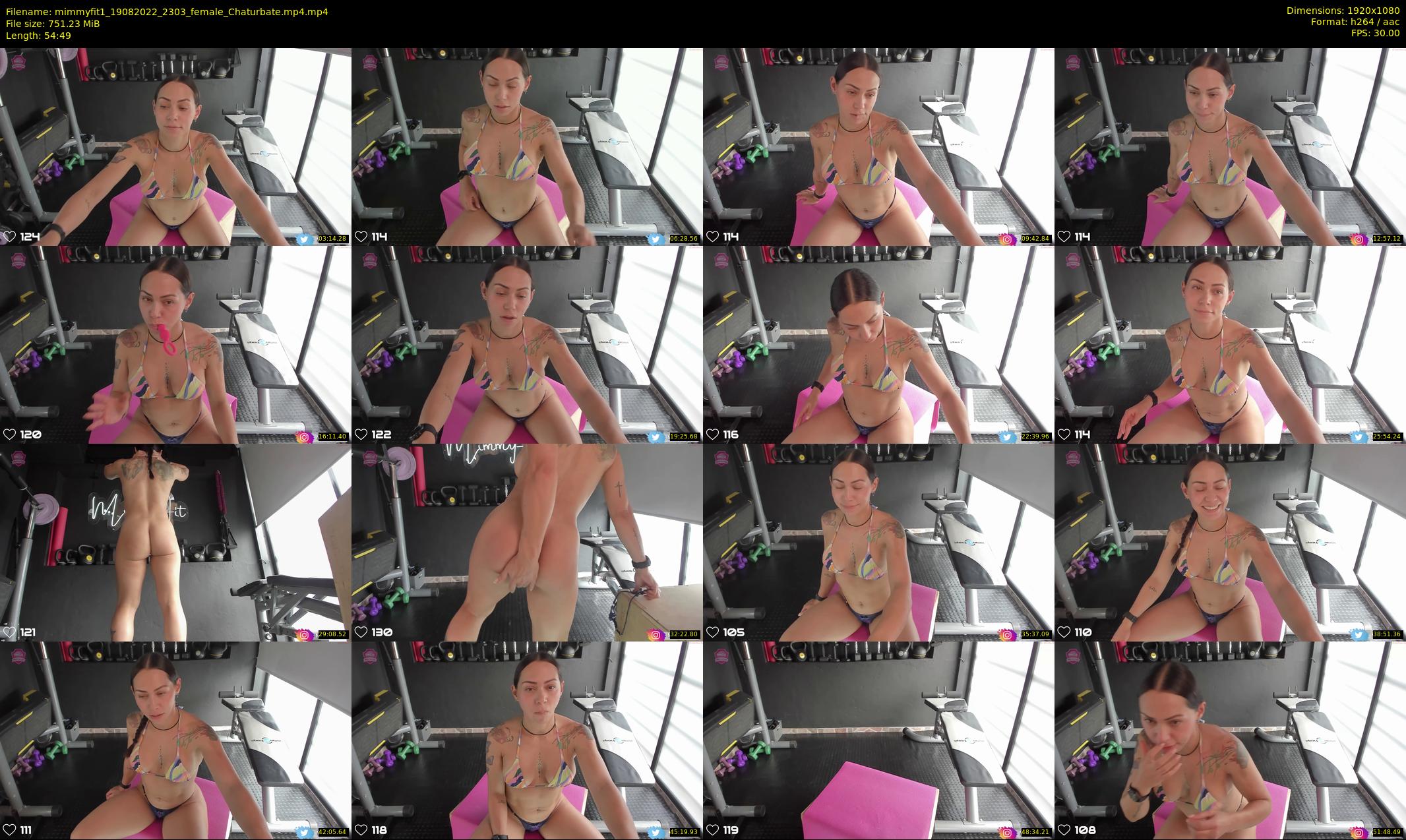 mimmyfit1 — 55 minute Chaturbate female cam show recording, 1080p, Aug 19, 2022