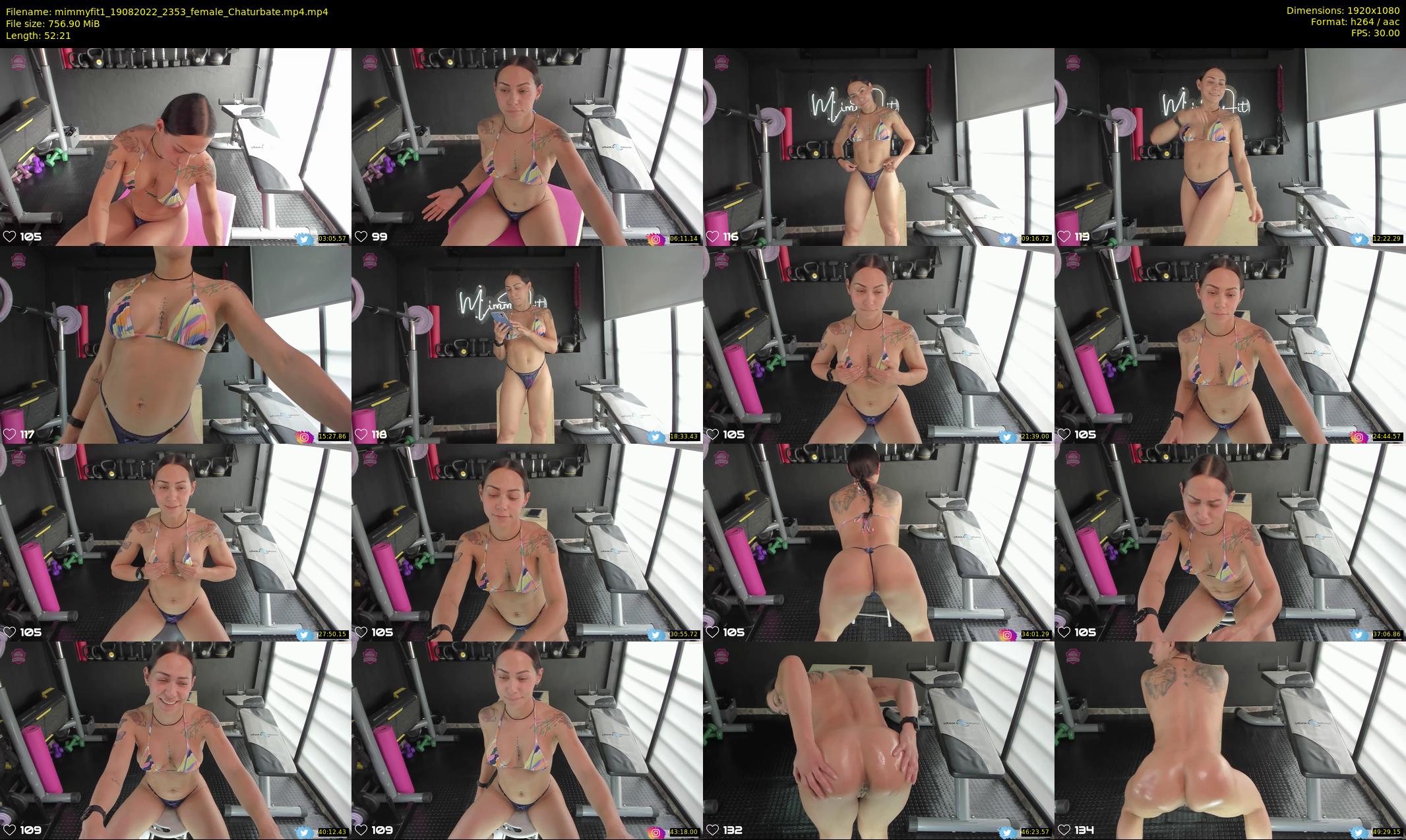 mimmyfit1 — 53 minute Chaturbate female cam show recording, 1080p, Aug 19, 2022