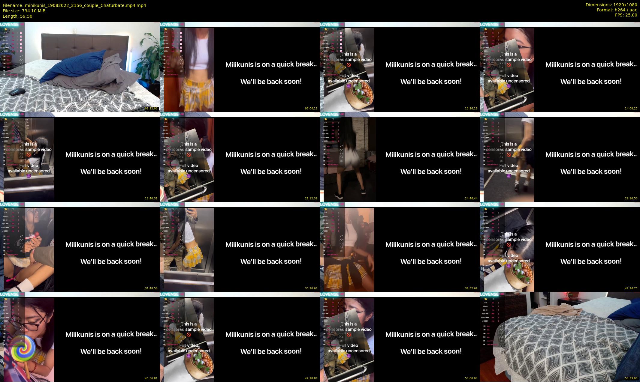 minikunis — 60 minute Chaturbate couple cam show recording, 1080p, Aug 19, 2022