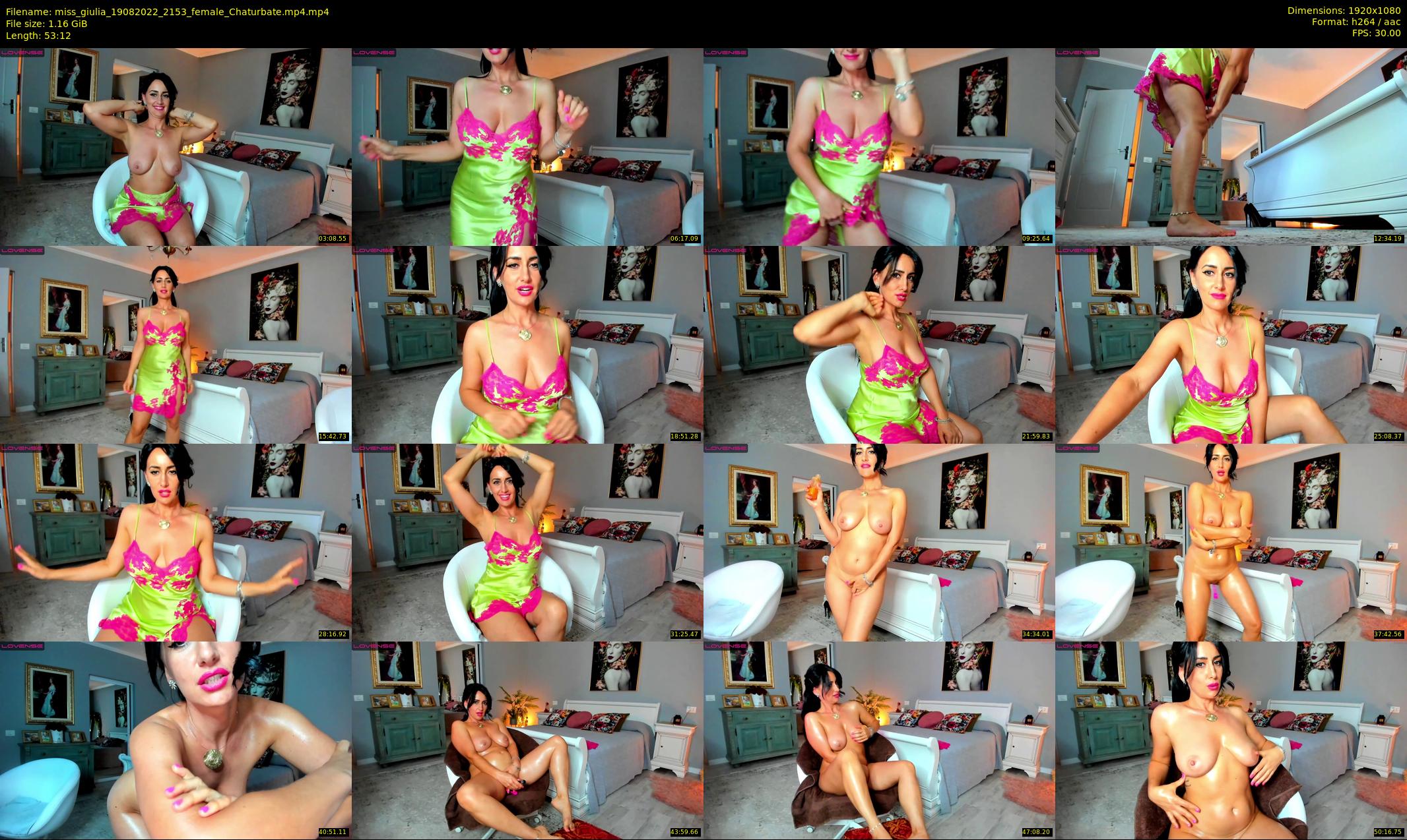 miss_giulia — 54 minute Chaturbate female cam show recording, 1080p, Aug 19, 2022