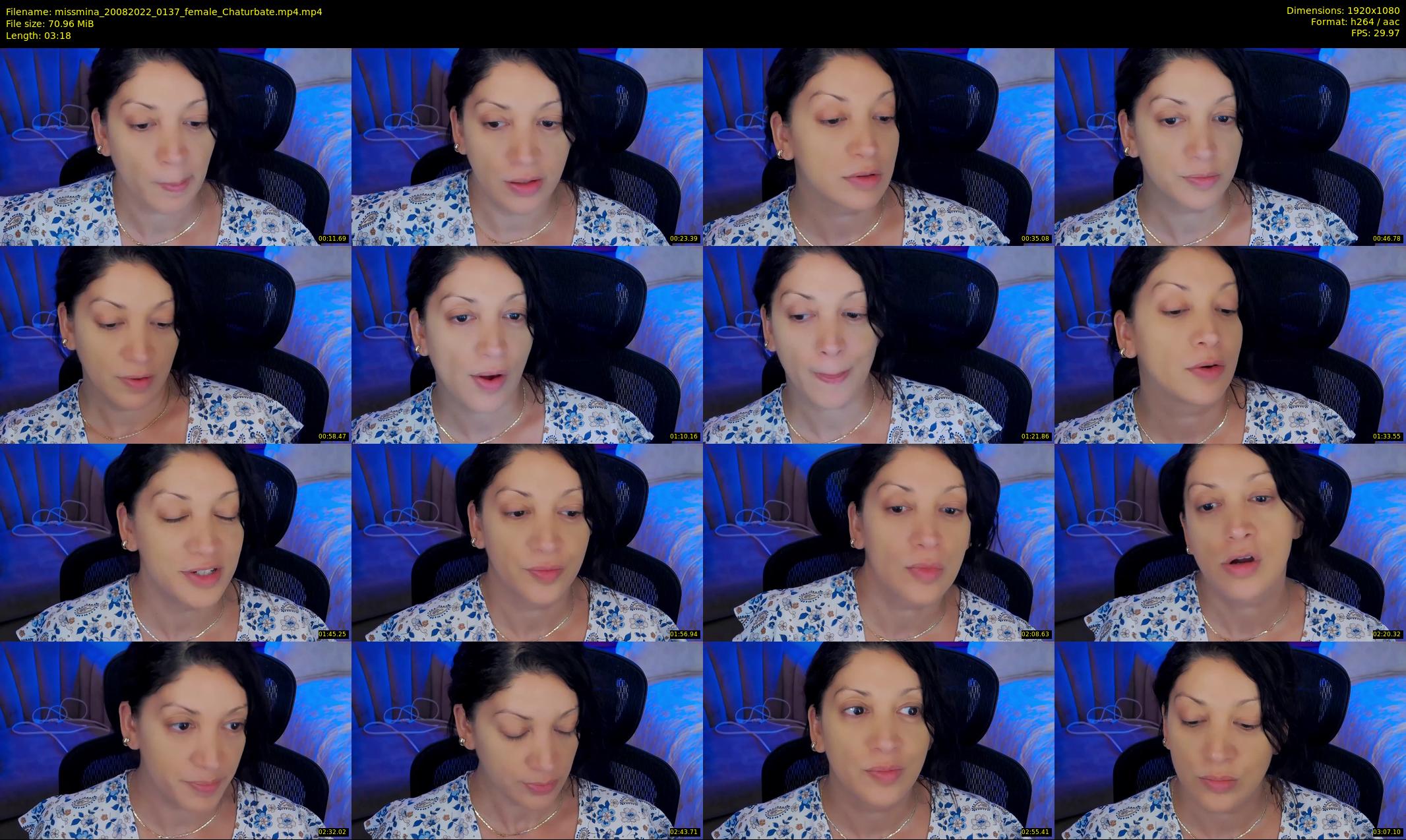 missmina — 4 minute Chaturbate female cam show recording, 1080p, Aug 20, 2022