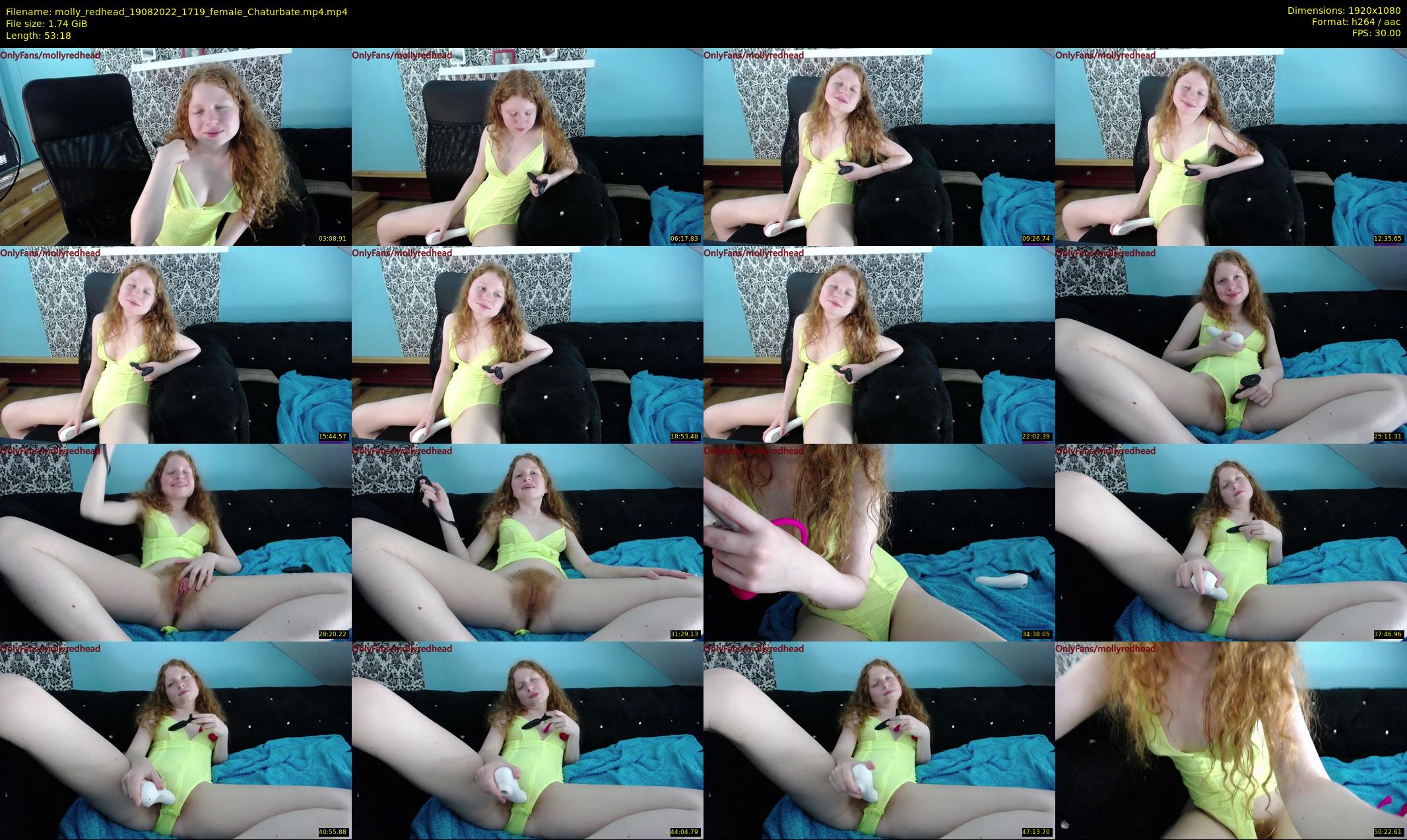 molly_redhead — 54 minute Chaturbate female cam show recording, 1080p, Aug 19, 2022
