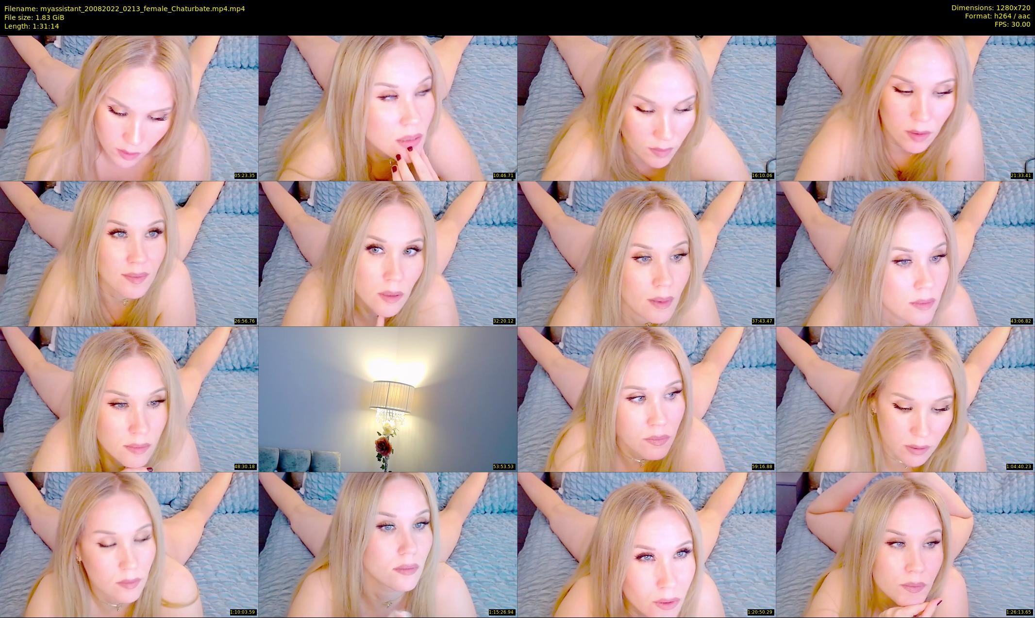 myassistant — 92 minute Chaturbate female cam show recording, 720p, Aug 20, 2022