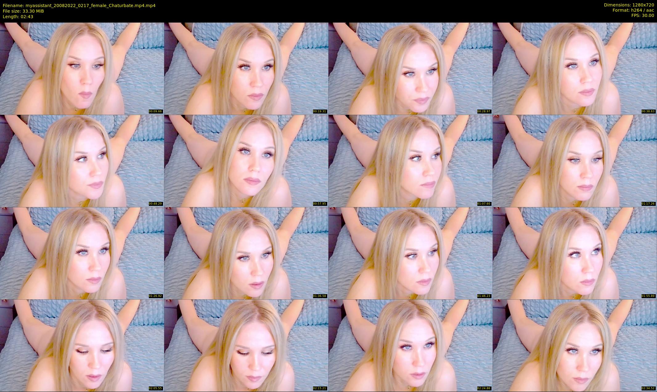 myassistant — 3 minute Chaturbate female cam show recording, 720p, Aug 20, 2022