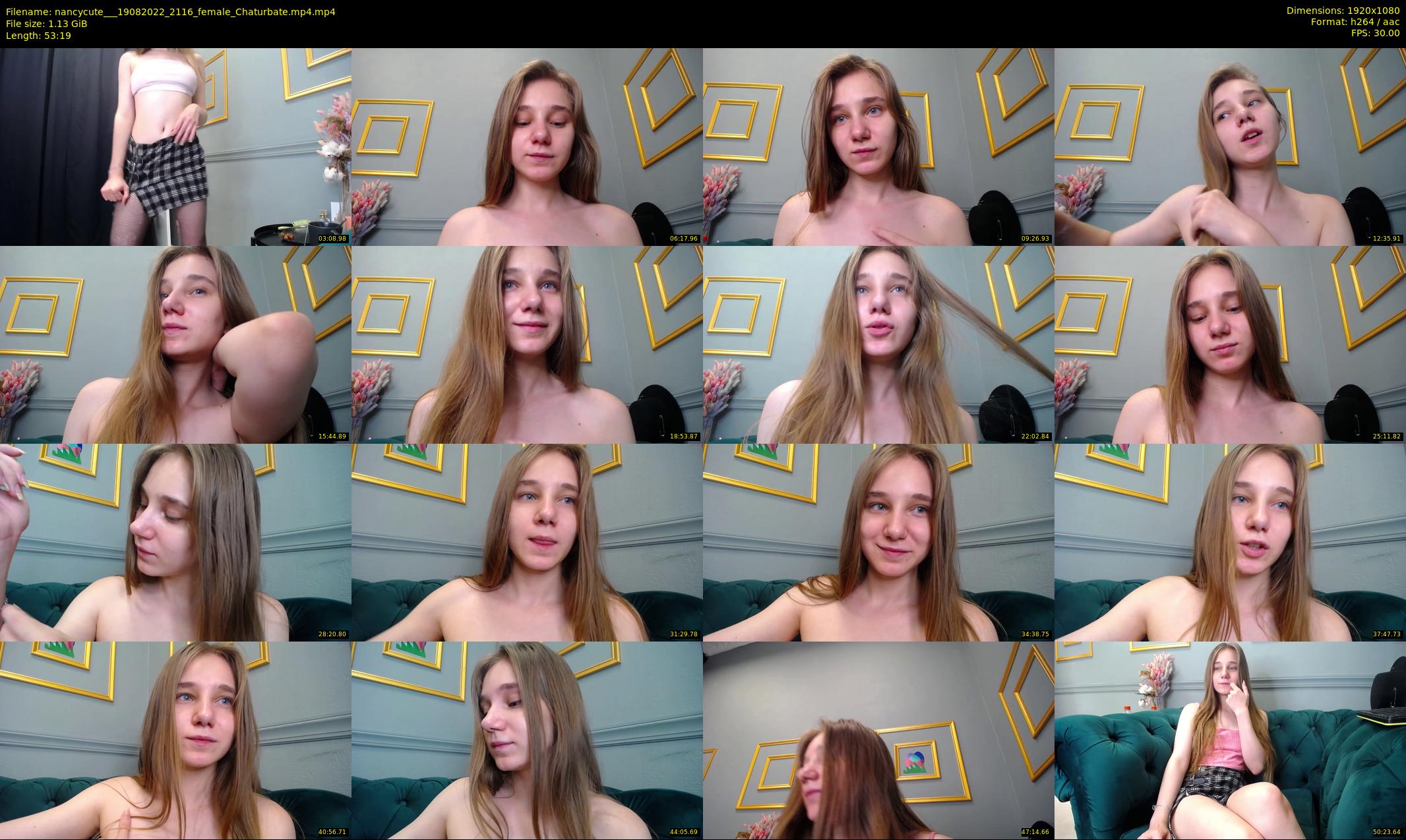 nancycute__ — 54 minute Chaturbate female cam show recording, 1080p, Aug 19, 2022