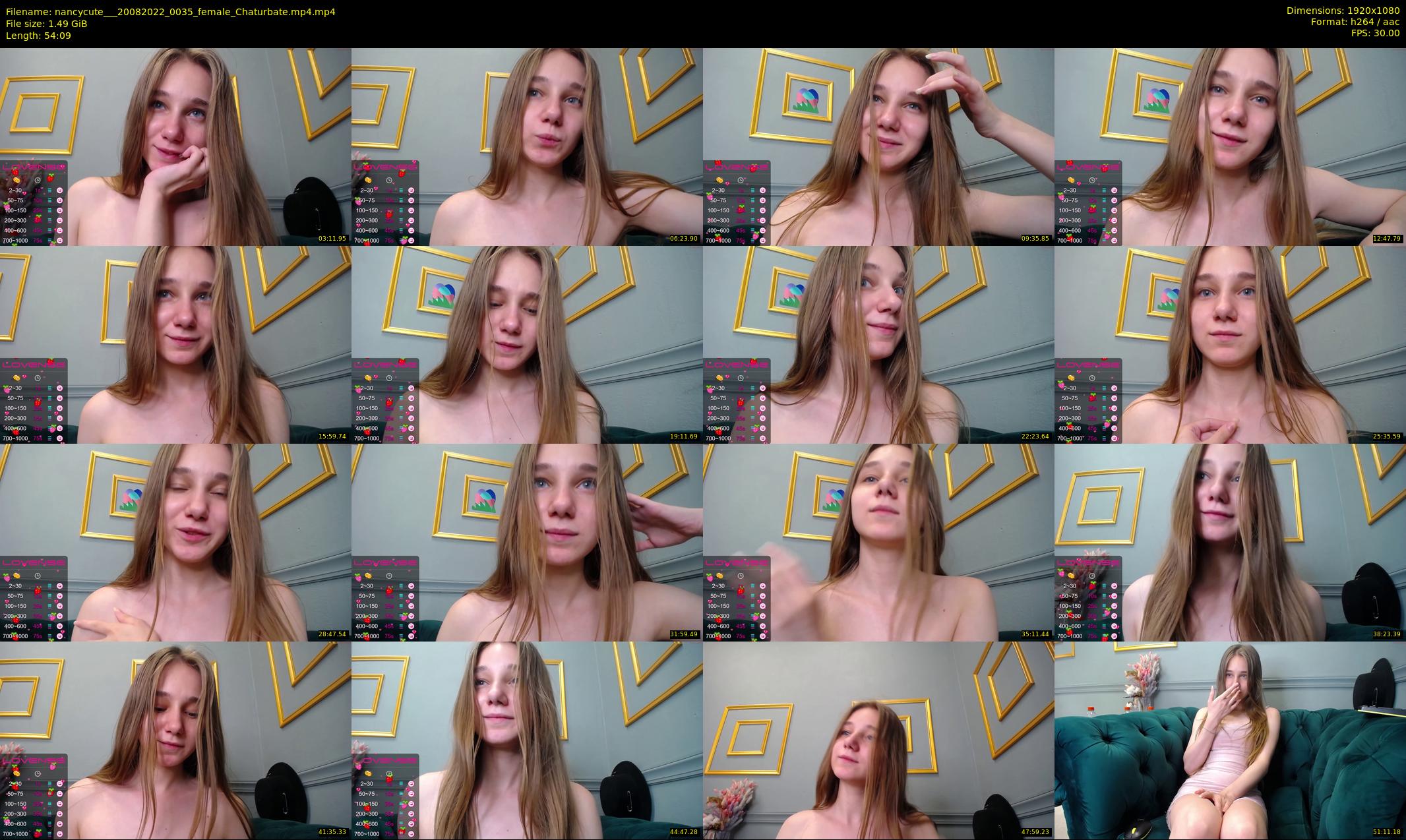 nancycute__ — 55 minute Chaturbate female cam show recording, 1080p, Aug 20, 2022