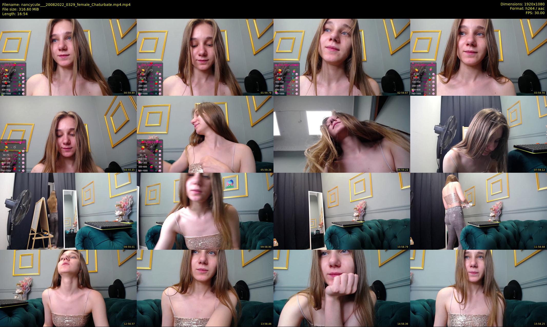 nancycute__ — 17 minute Chaturbate female cam show recording, 1080p, Aug 20, 2022
