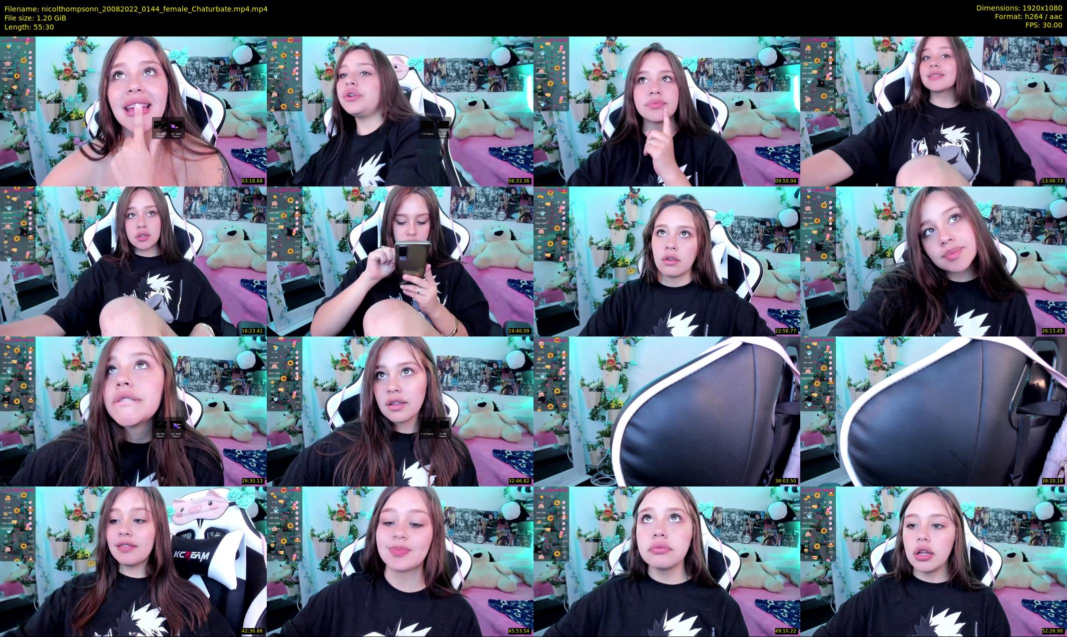 nicolthompsonn — 56 minute Chaturbate female cam show recording, 1080p, Aug 20, 2022