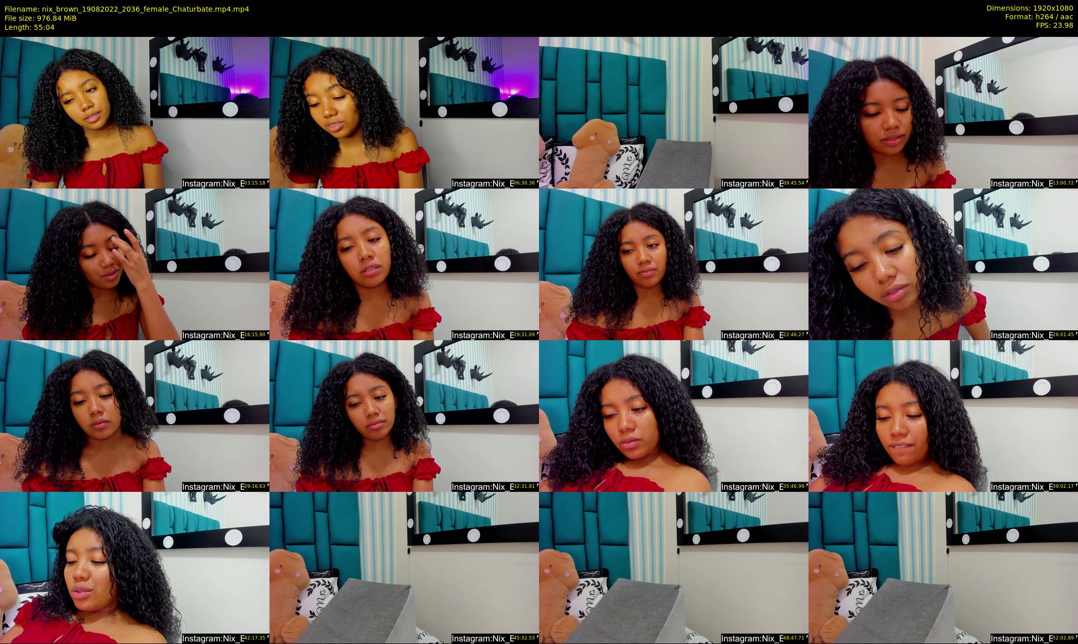 nix_brown — 56 minute Chaturbate female cam show recording, 1080p, Aug 19, 2022