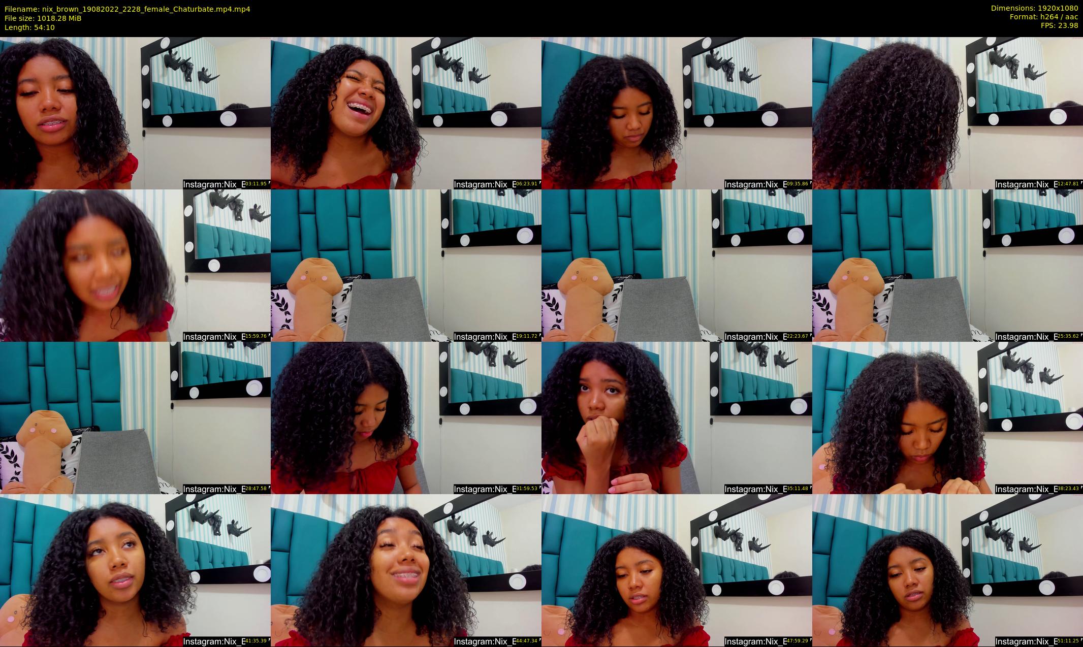 nix_brown — 55 minute Chaturbate female cam show recording, 1080p, Aug 19, 2022