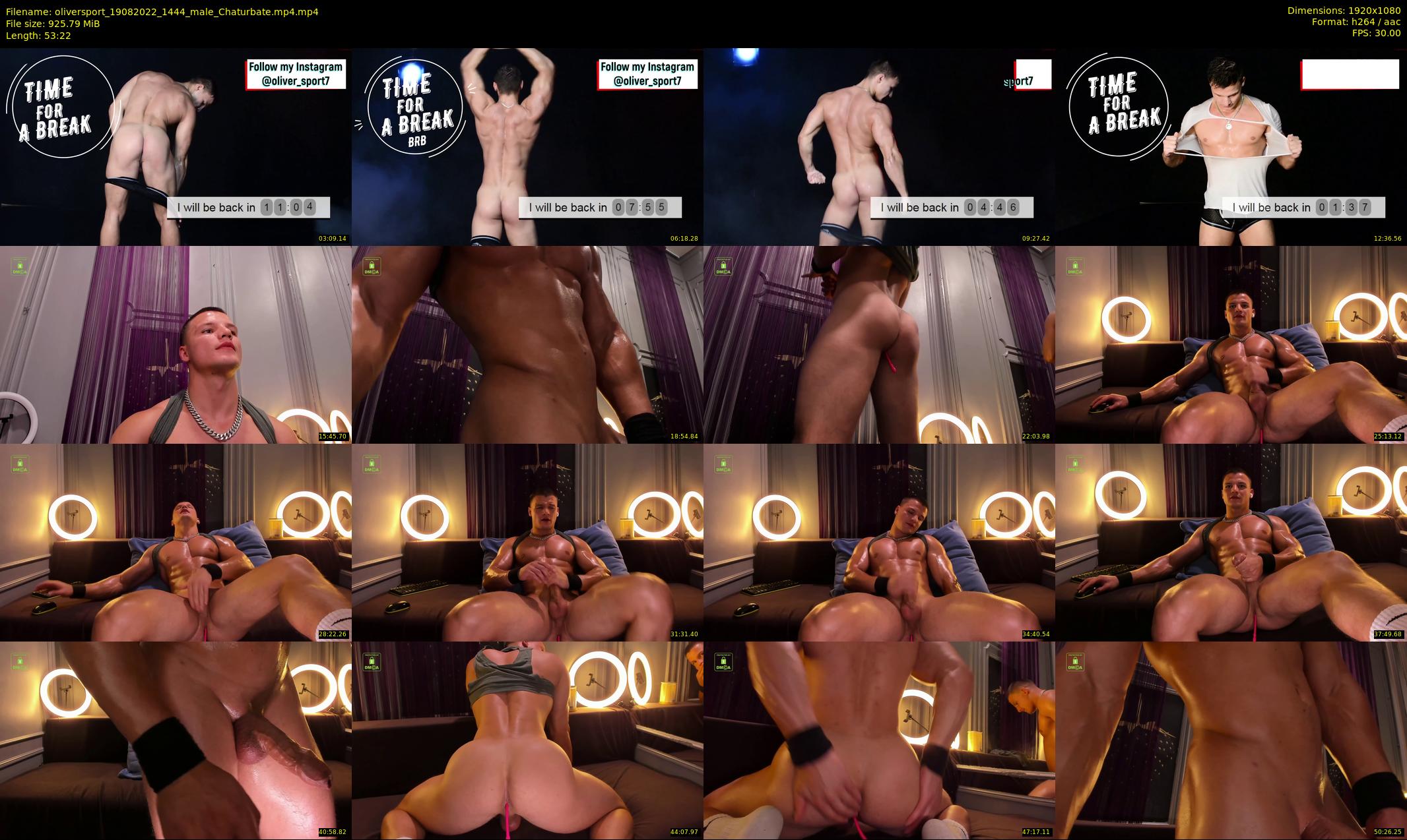 oliversport — 54 minute Chaturbate male cam show recording, 1080p, Aug 19, 2022