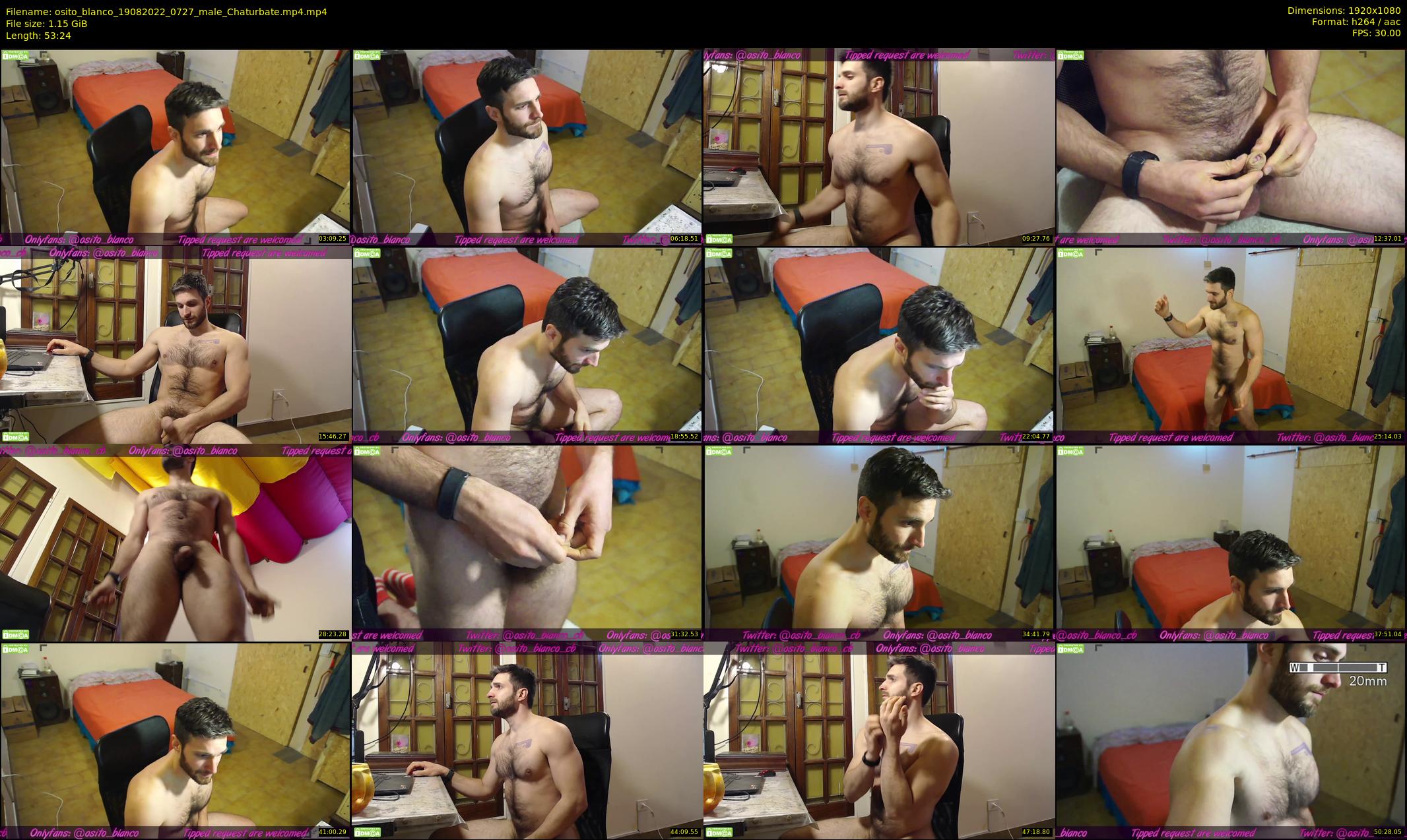 osito_blanco — 54 minute Chaturbate male cam show recording, 1080p, Aug 19, 2022