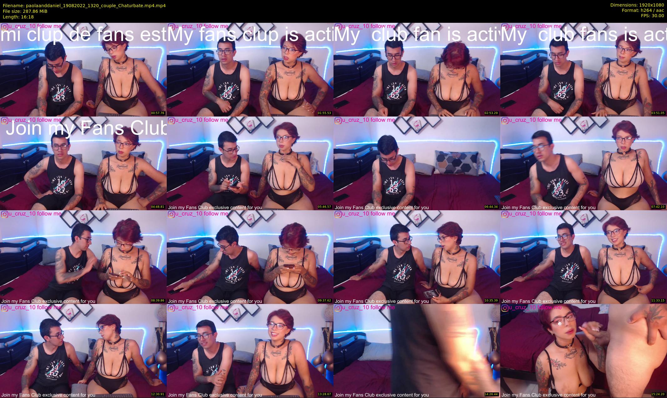 paolaanddaniel — 17 minute Chaturbate couple cam show recording, 1080p, Aug 19, 2022