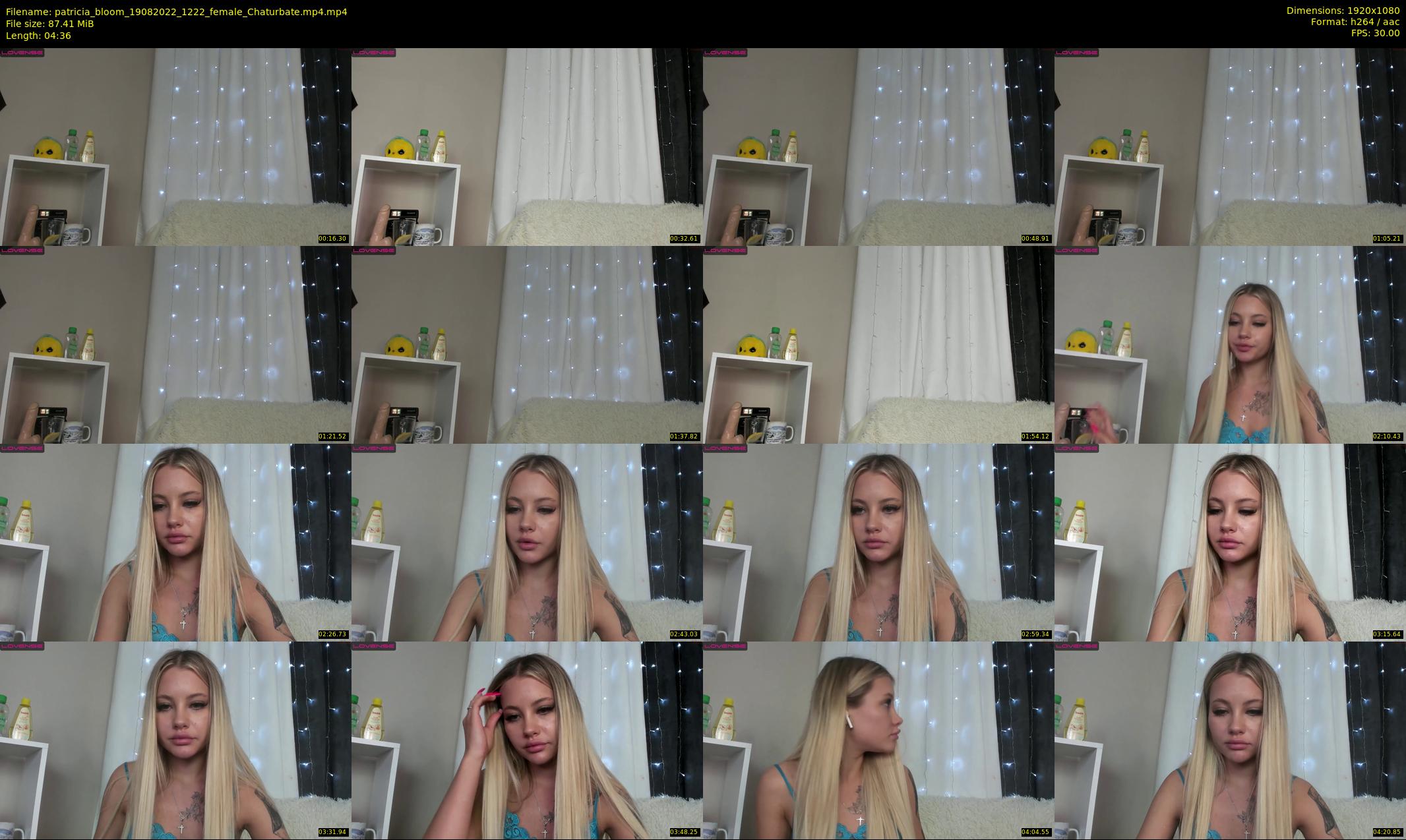 patricia_bloom — 5 minute Chaturbate female cam show recording, 1080p, Aug 19, 2022
